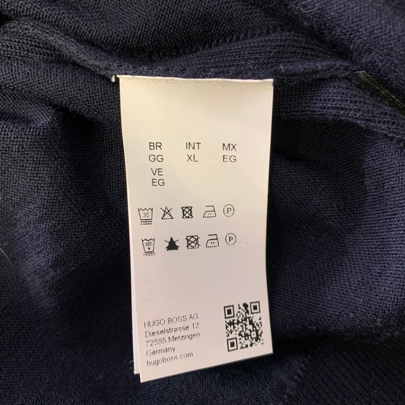 Hugo Boss HUGO BOSS Size XL Navy Knitted Wool Crew-Neck Pullover Size US XL / EU 56 / 4 - 5 Thumbnail