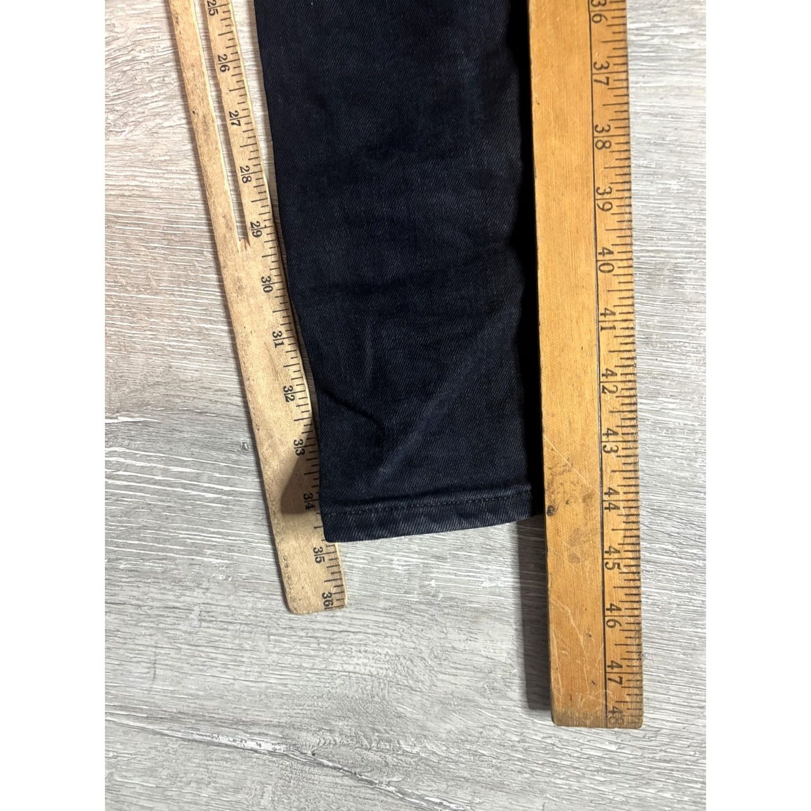 Nudie Jeans Nudie Jeans Co Jeans Mens 34x34 Black Dark Wash Slim Skinny Denim Pants Size US 34 / EU 50 - 5 Thumbnail