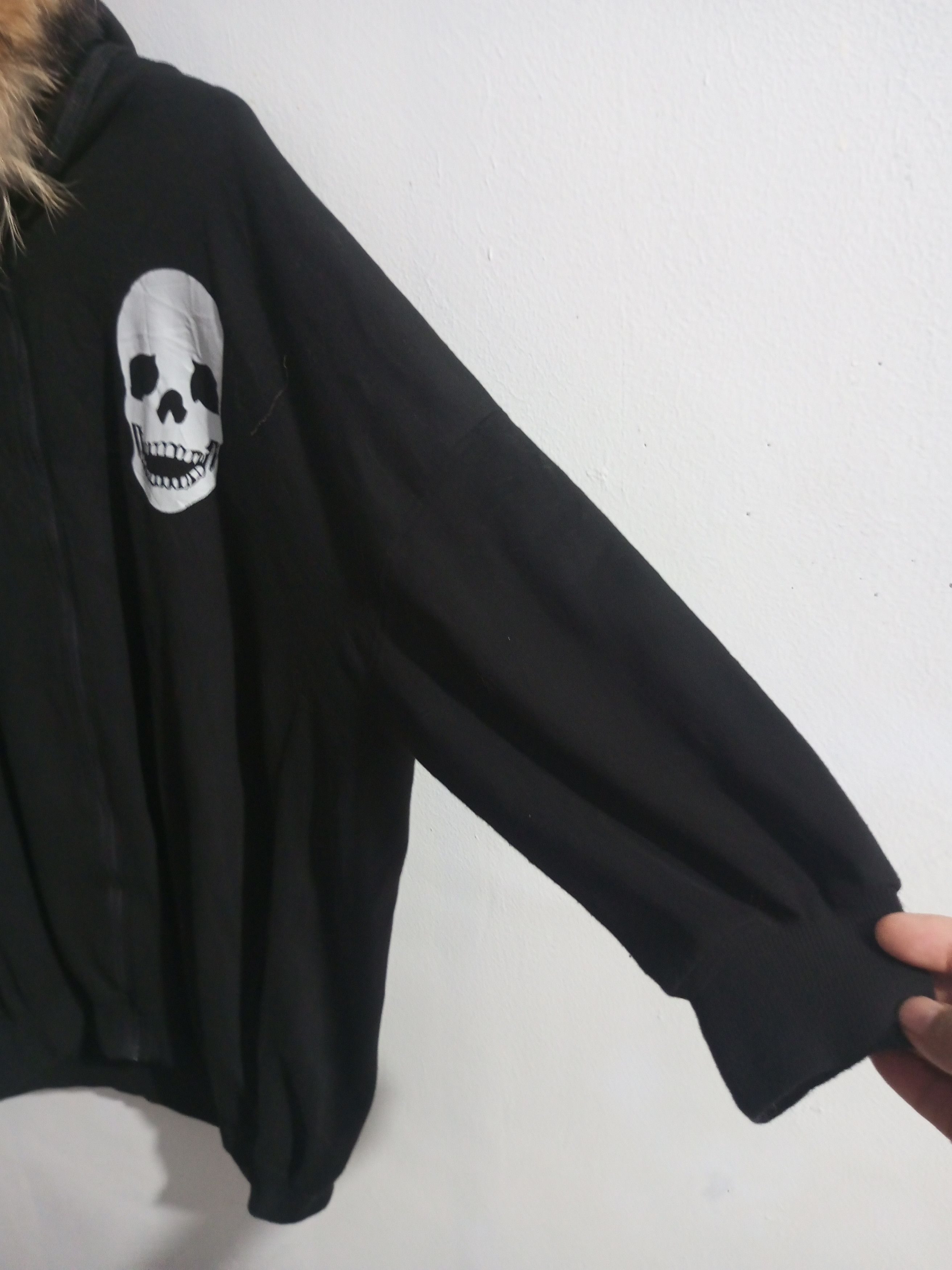 Japanese Brand Pink sisly skull oversize fur hoodie Size XL / US 12-14 / IT 48-50 - 2 Thumbnail