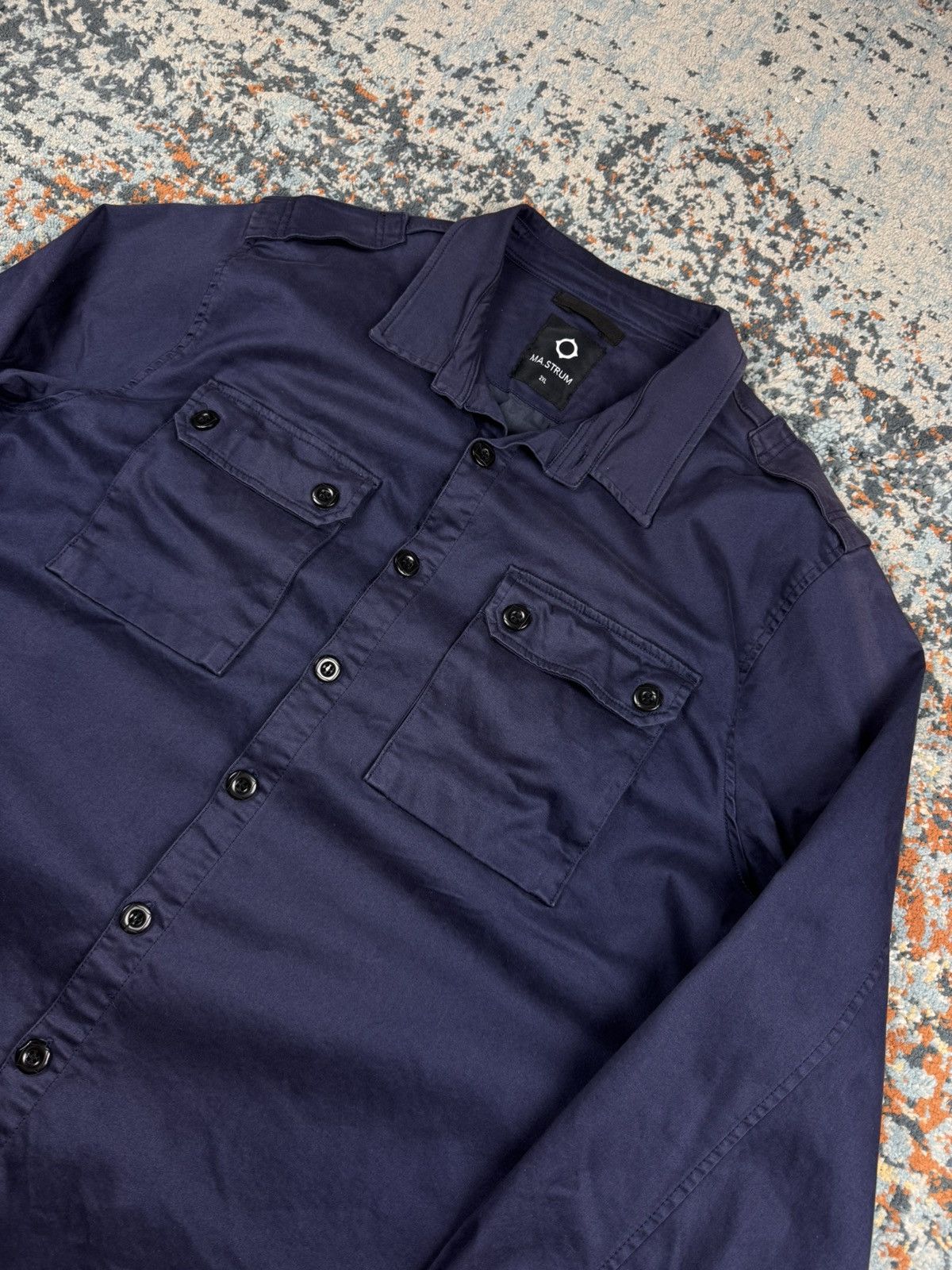 MA.STRUM MA.STRUM button up overshirt jacket military style Size US XXL / EU 58 / 5 - 4 Thumbnail