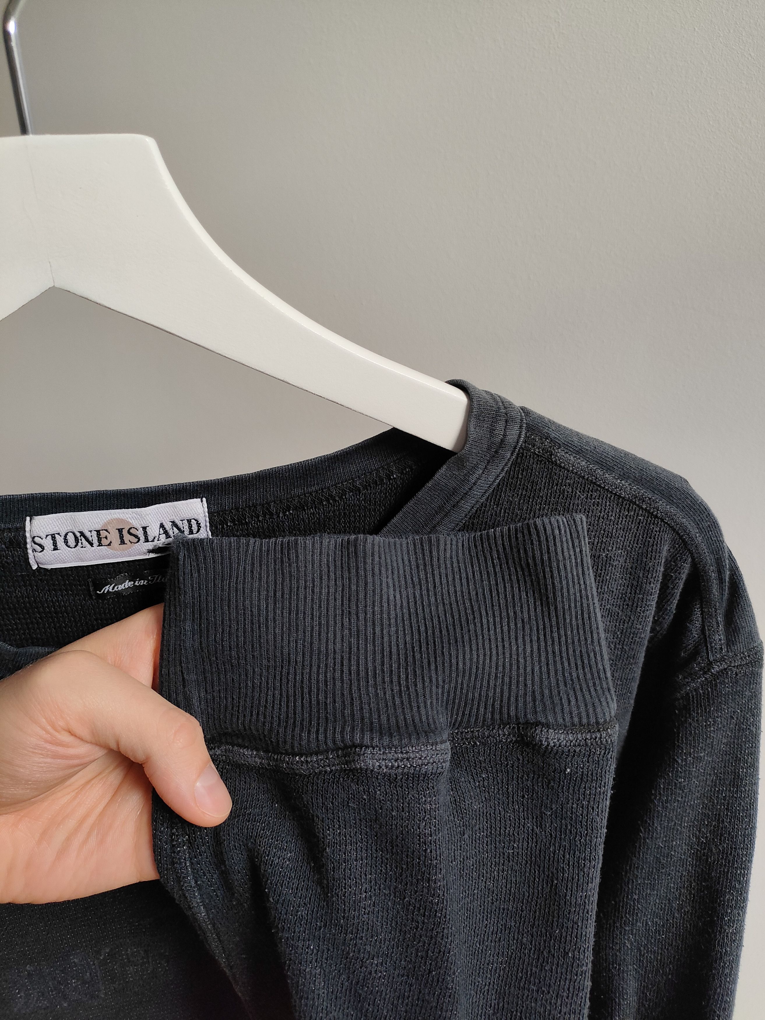 Stone Island 2002 Embroidered Spellout Crewneck Size US XXL / EU 58 / 5 - 5 Thumbnail