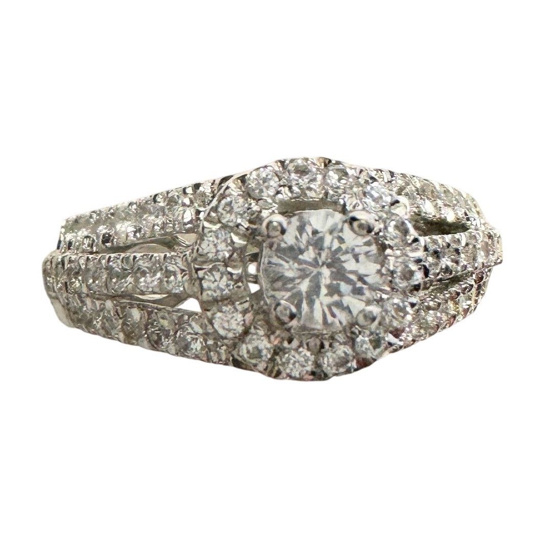 Other Brilliant 1/2 Carat Split Shank Lab Created Ring Sterling Size ONE SIZE - 3 Thumbnail