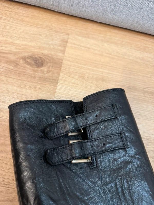 Jimmy Choo Jimmy Choo London Yule Grained Fur Leather Biker Boots 39 Size US 9 / IT 39 - 14 Thumbnail