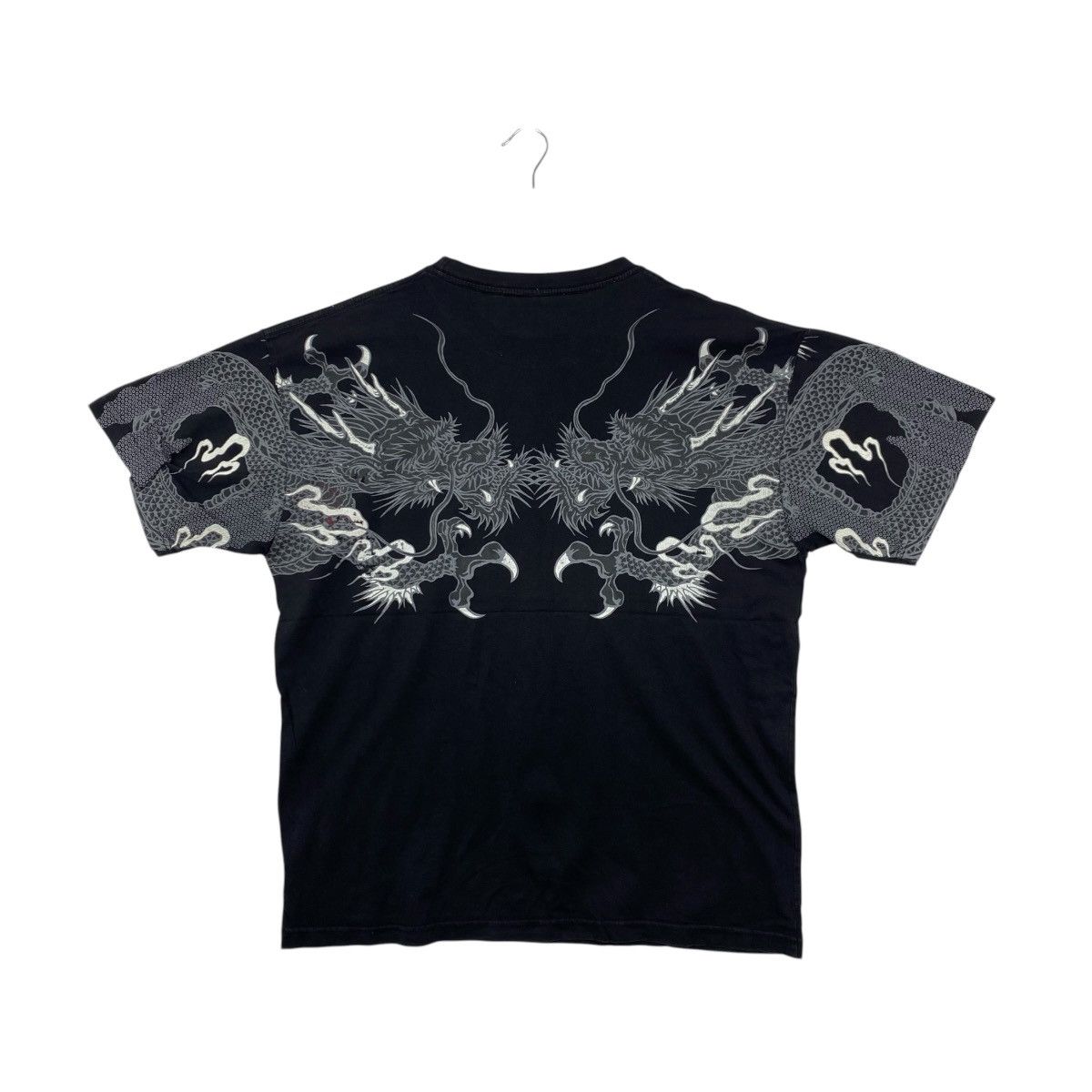 Japanese Brand Vintage Japanese Dragon Graphic Tee 3L Black Streetwear Size US L / EU 52-54 / 3 - 2 Thumbnail