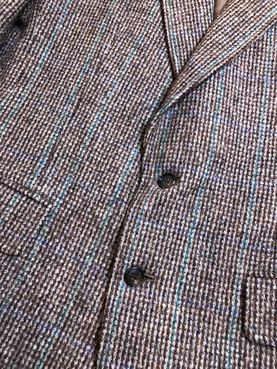 Harris Tweed Kingdum Meakers Piccadilly Harris Tweed Blazer Vintage 1960s Size US L / EU 52-54 / 3 - 2 Thumbnail