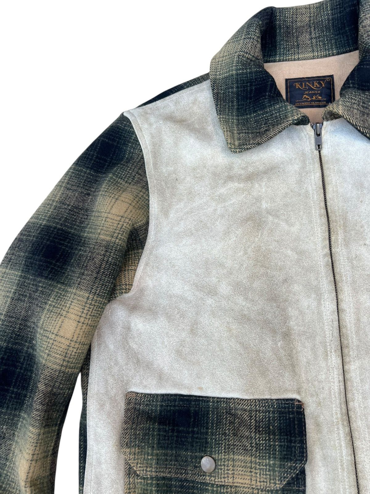 Hysteric Glamour Archive 90s Hysteric Glamour Patina Hybrid Leather Jacket Size US L / EU 52-54 / 3 - 7 Thumbnail