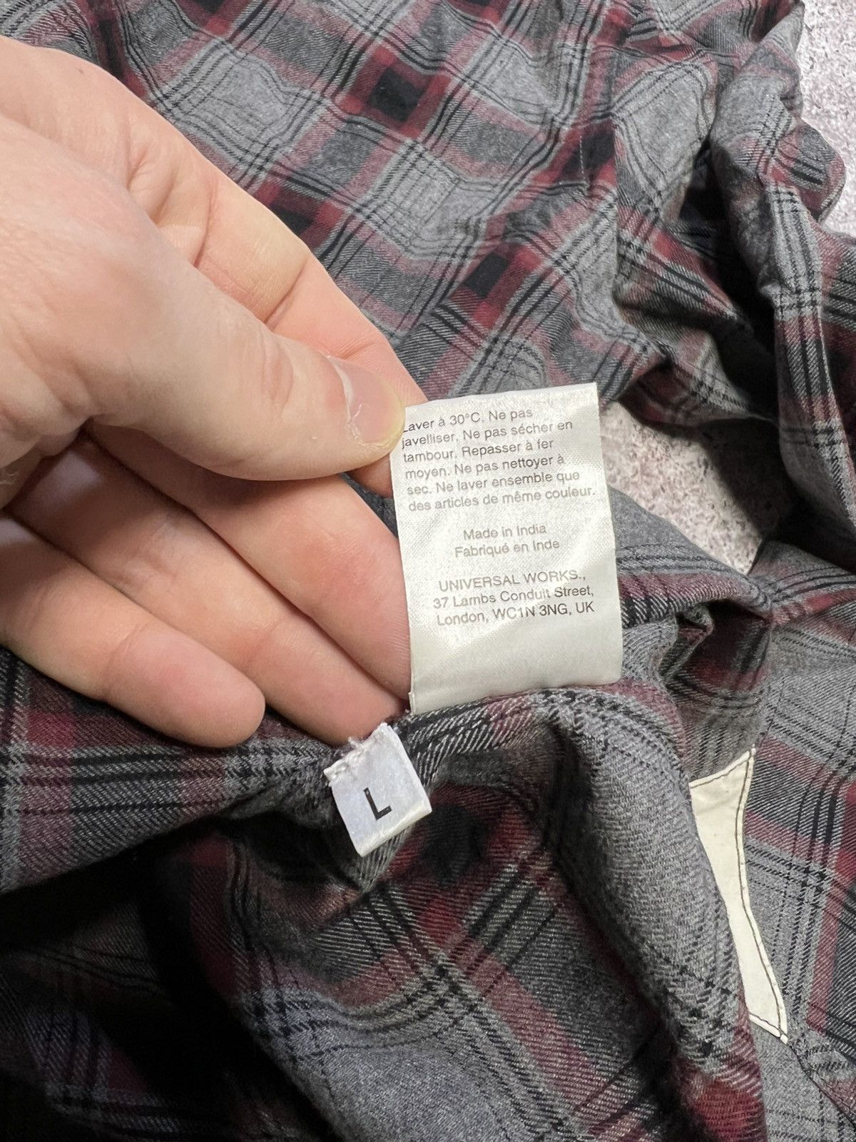 Universal Works Universal Works Flannel Button Up Shirt Tartan Check Size US L / EU 52-54 / 3 - 8 Thumbnail