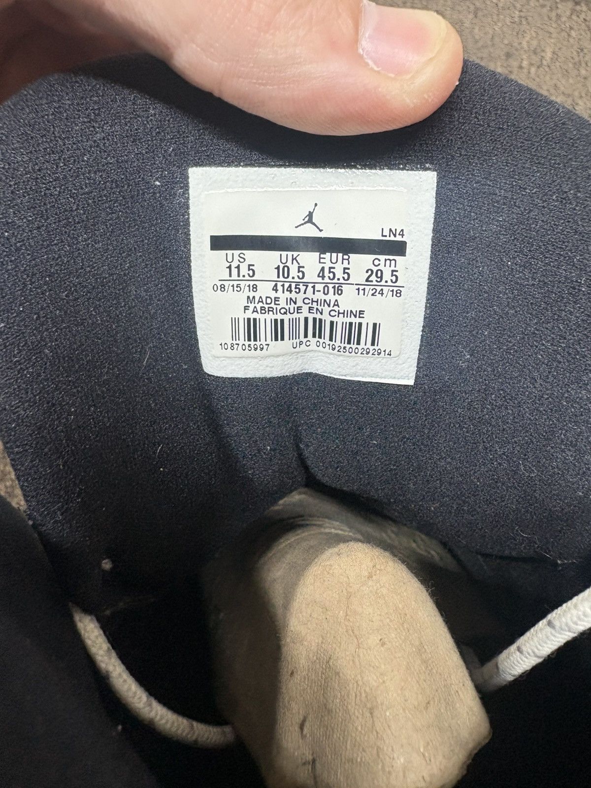 Jordan Brand Jordan 13 Atmosphere grey Size US 11.5 / EU 44-45 - 4 Thumbnail