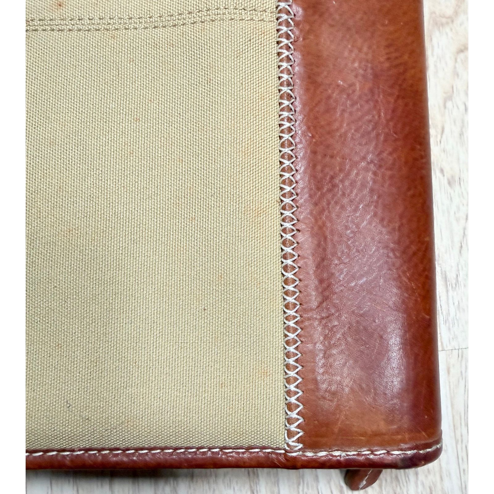 Tommy Bahama Vintage Tommy Bahama Leather/Canvas Portfolio Brief Folder Size ONE SIZE - 4 Thumbnail