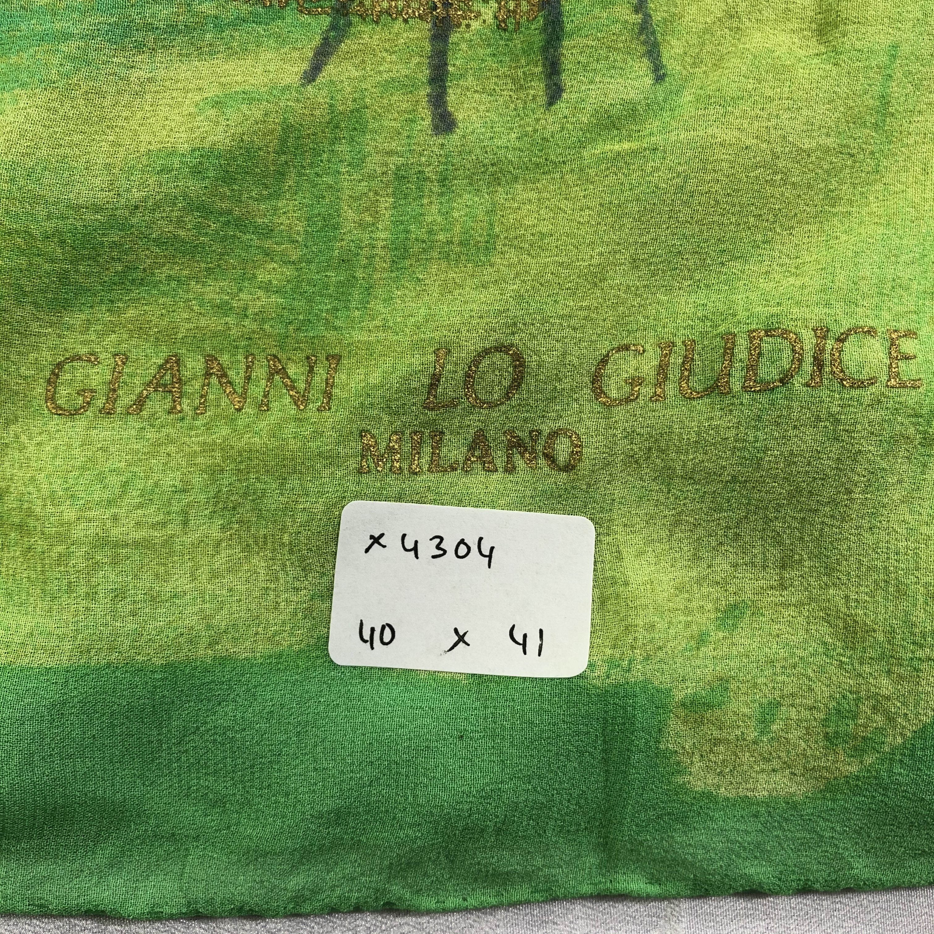 Vintage Vintage Gianni Lo Giudice Silk Scarf Size ONE SIZE - 7 Thumbnail