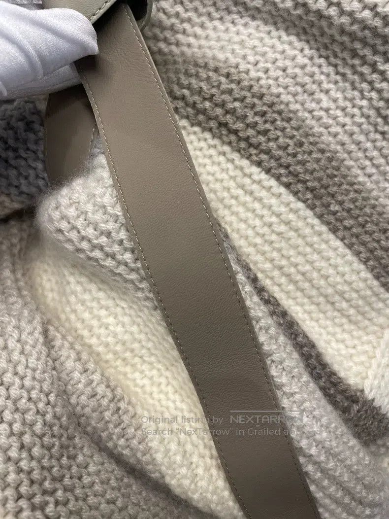 Loro Piana Striped Cashmere Long Cardigan