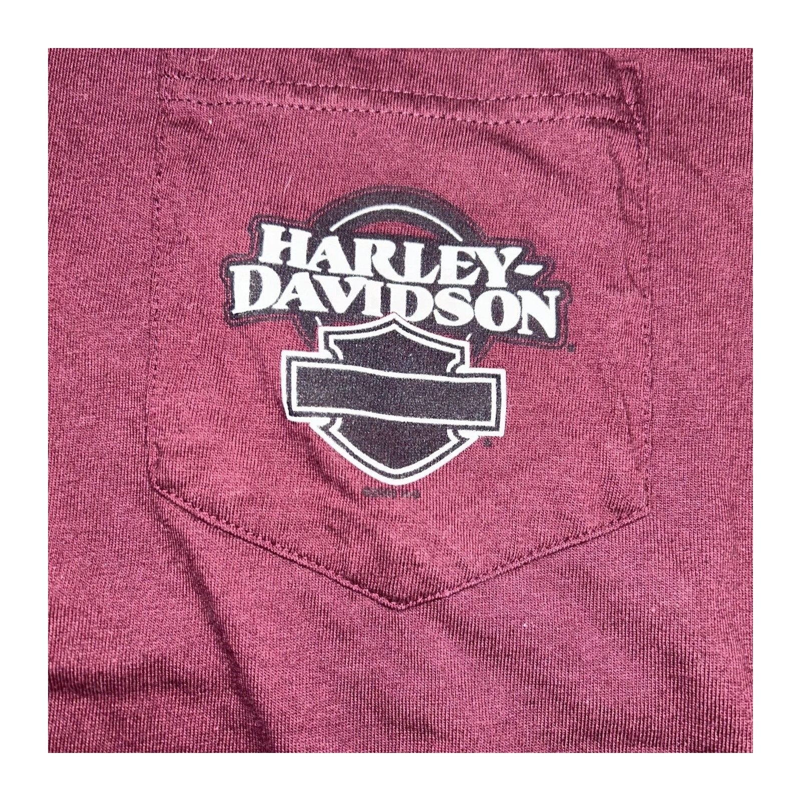 Vintage Harley Davidson Burgundy Shirt XL Size US XL / EU 56 / 4 - 4 Thumbnail