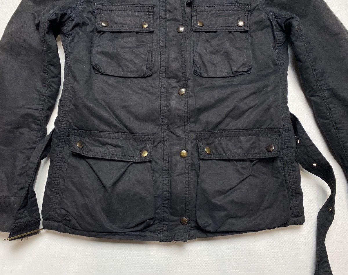 Denim & Supply Ralph Lauren Ralph Lauren Denim Supply Waxed Jacket Canvas Moto Dark Gr Size S / US 4 / IT 40 - 4 Thumbnail