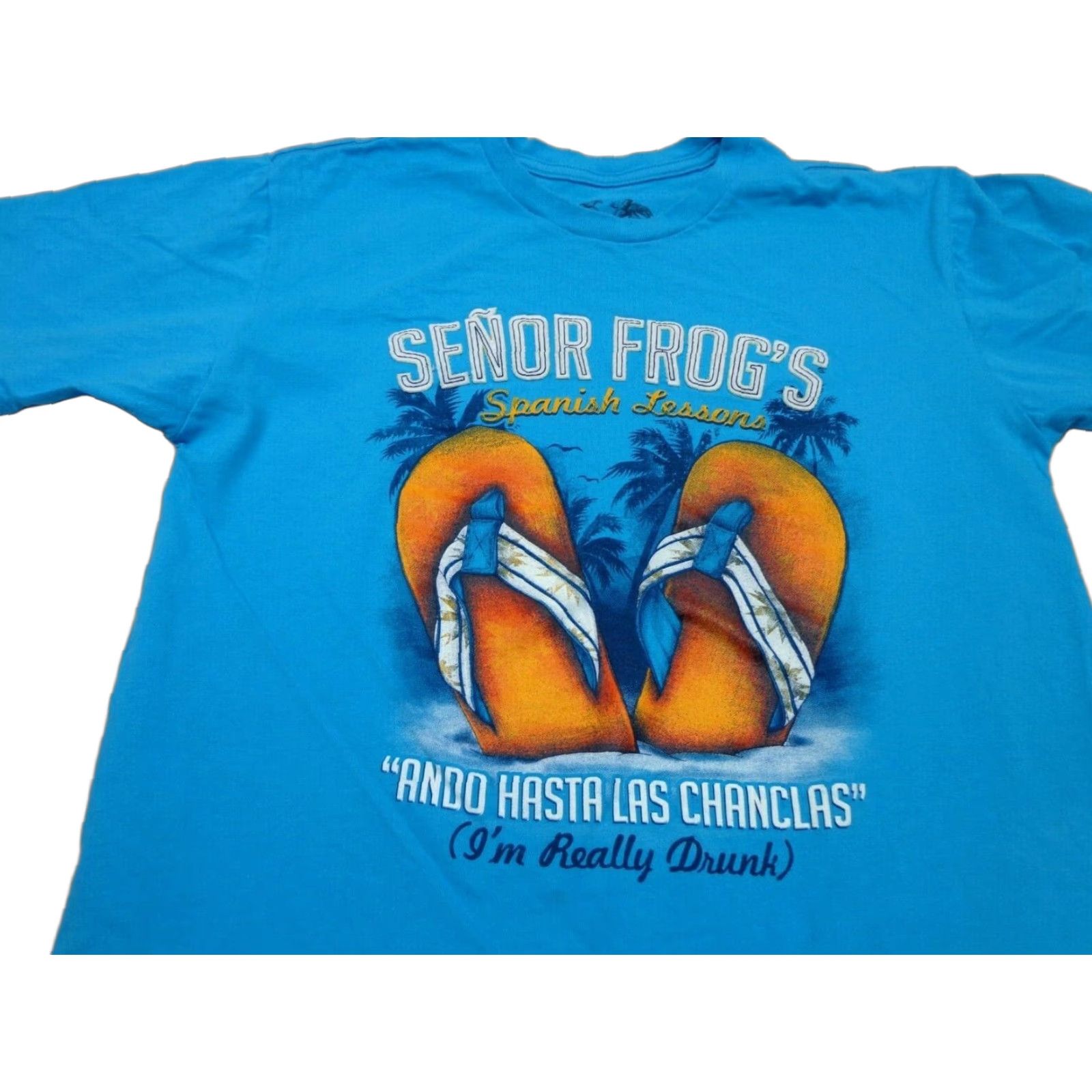 Vintage Senor Frogs Puerto Rico "I'm Really Drunk" Spanish Lessons T-Shirt, Size Small Size US S / EU 44-46 / 1 - 1 Thumbnail