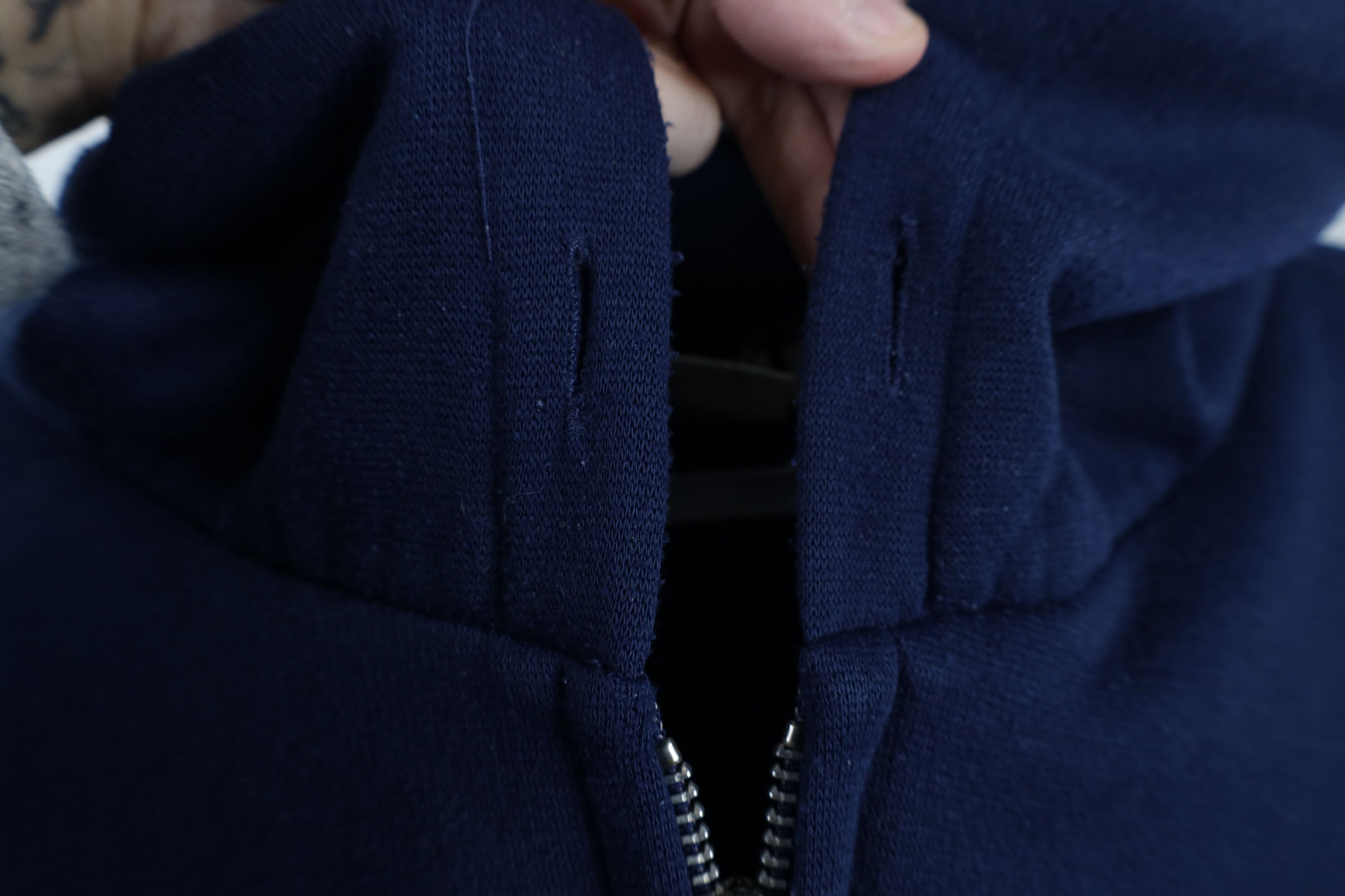 Vintage Vintage 80s 90s Streetwear Blank Full Zip Hoodie Sweatshirt Size US L / EU 52-54 / 3 - 6 Thumbnail