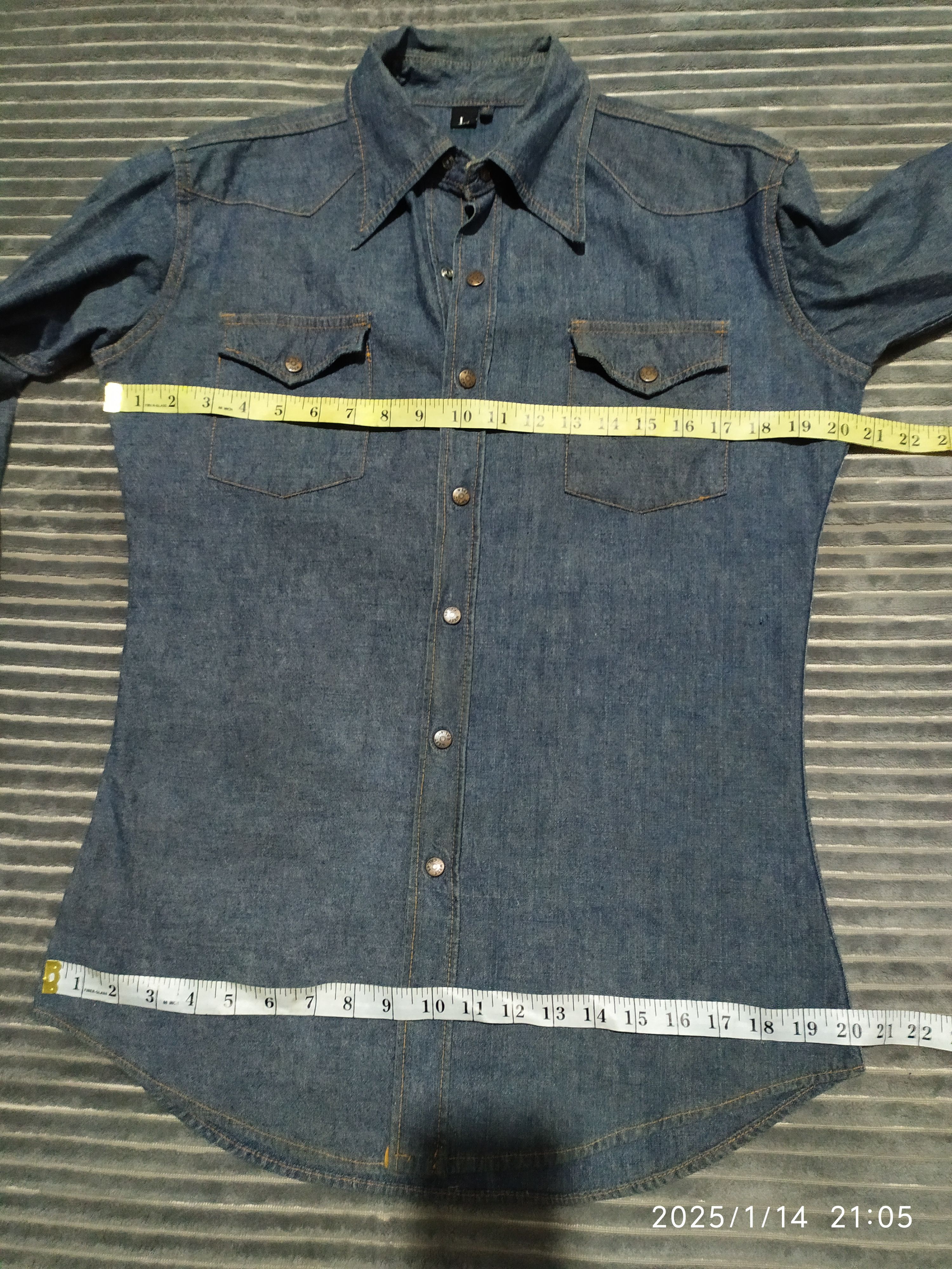 If Six Was Nine × Japanese Brand × Le Grande Bleu (L.G.B.) Vintage Japanese west cal Denim Lgb shirt Size US L / EU 52-54 / 3 - 12 Thumbnail