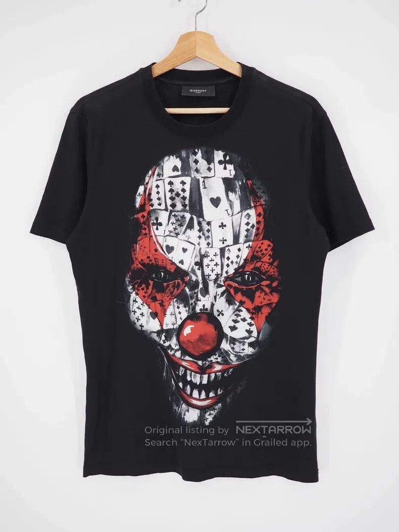 Givenchy Givenchy Black poker joker print short-sleeve shirt size M Size US M / EU 48-50 / 2 - 1 Thumbnail