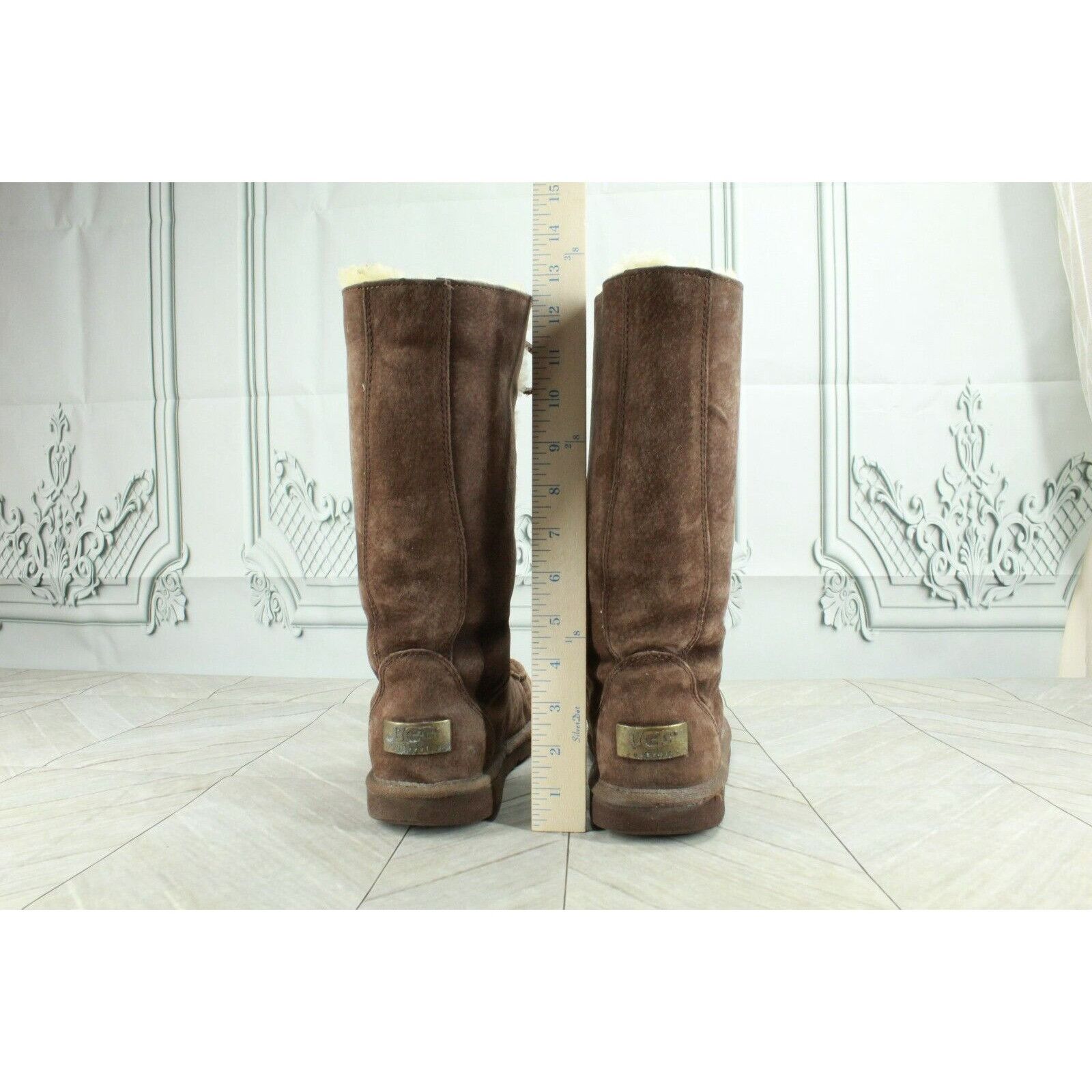 Ugg UGG Women's Tularosa Sheepskin Round Toe Tall Boots Size US 6 / IT 36 - 6 Thumbnail