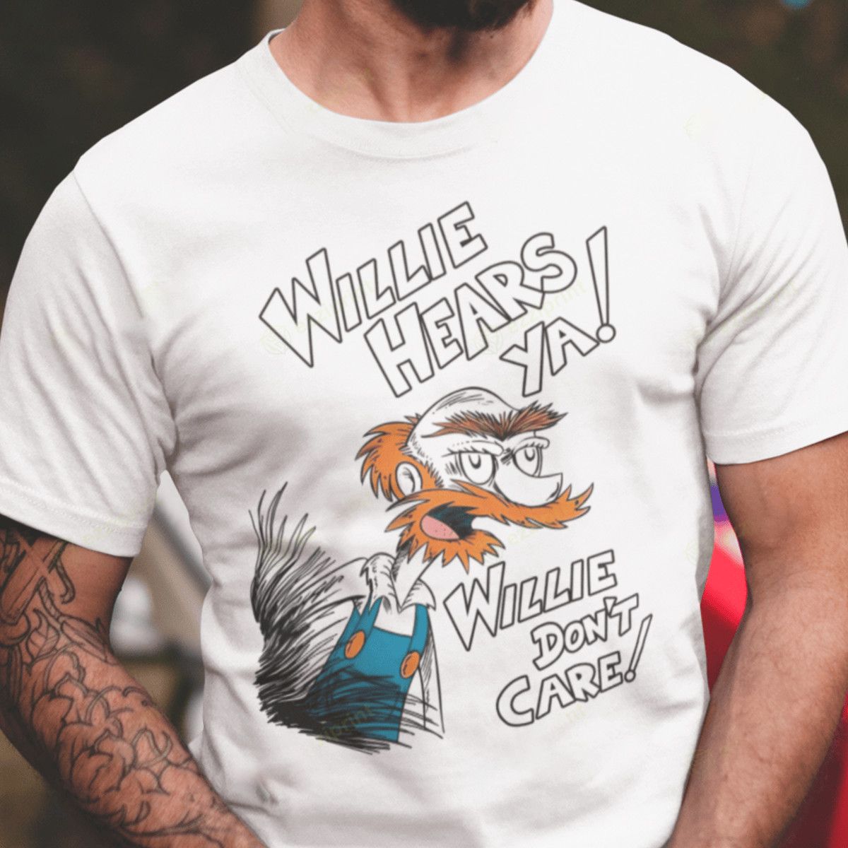 Designer × Vintage Willie Hears Ya – The Simpsons T-Shirt Size US L / EU 52-54 / 3 - 1 Thumbnail
