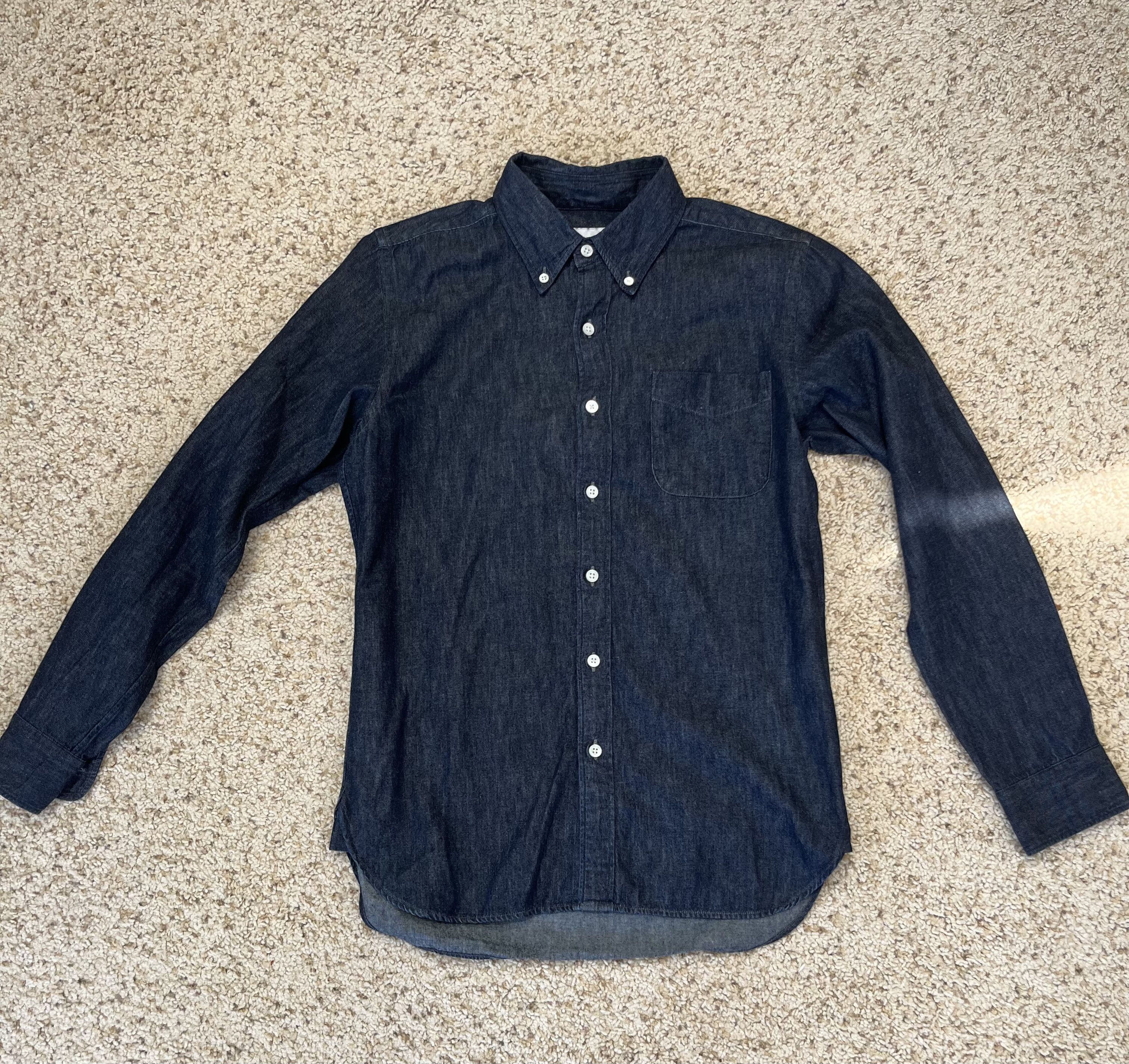 Journal Standard Raw Denim Shirt Japan Made Size US M / EU 48-50 / 2 - 1 Thumbnail