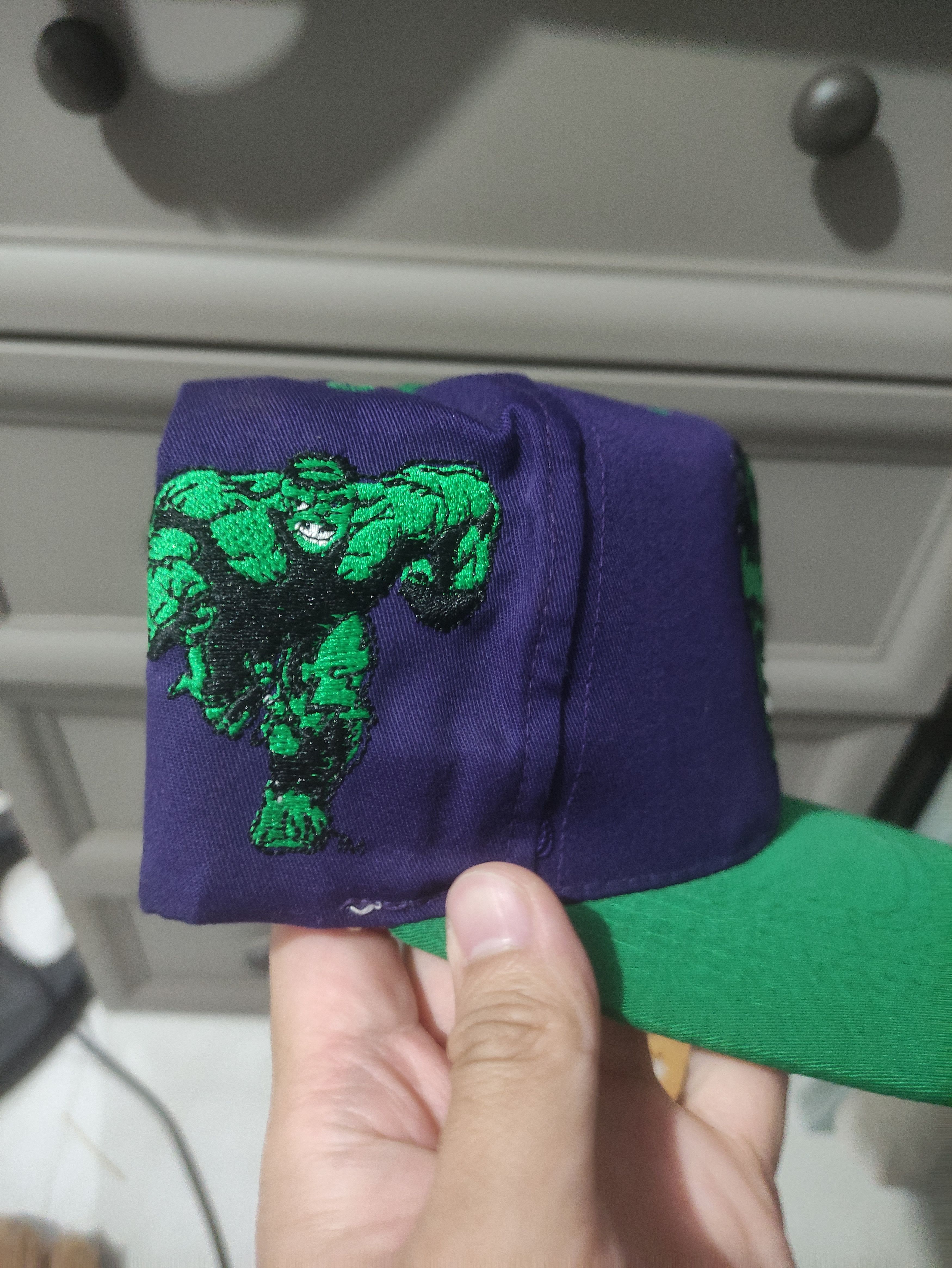 Marvel Comics 90s Vintage Hulk Blockhead American Needle Marvel Comics Size ONE SIZE - 2 Thumbnail