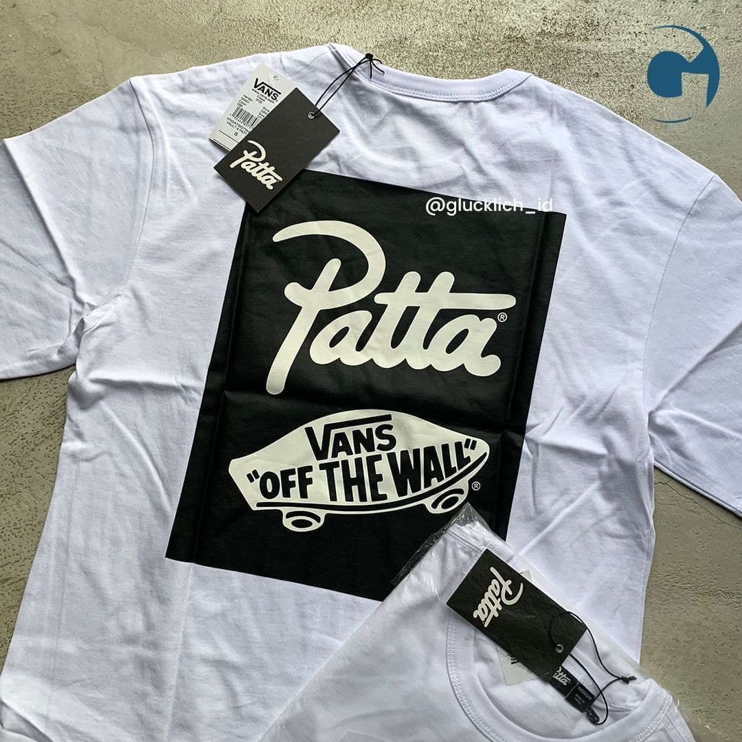 Patta × Vans Vans Vault, X Patta Logo Tee in White Size US M / EU 48-50 / 2 - 3 Thumbnail