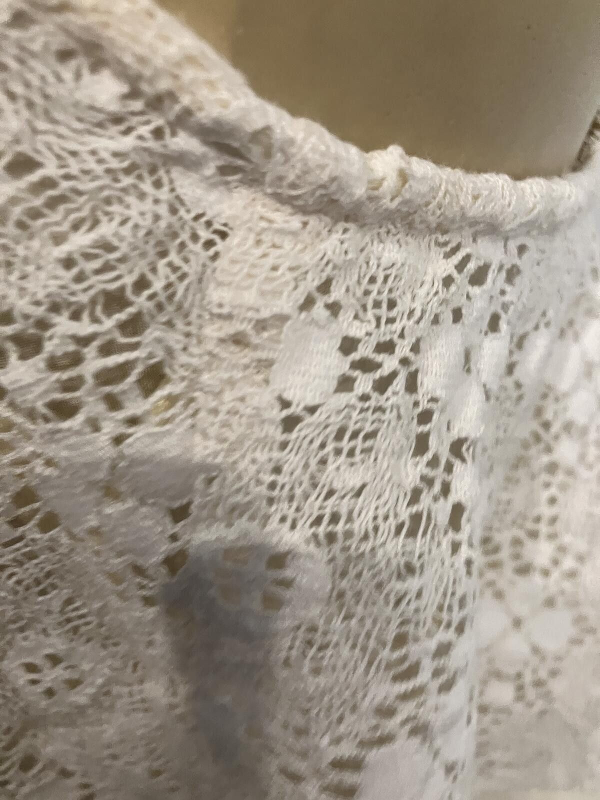 Unknown London Bohemian Style White Lace Maxi Dress with Embroidered Detail Size XS / US 0-2 / IT 36-38 - 11 Thumbnail