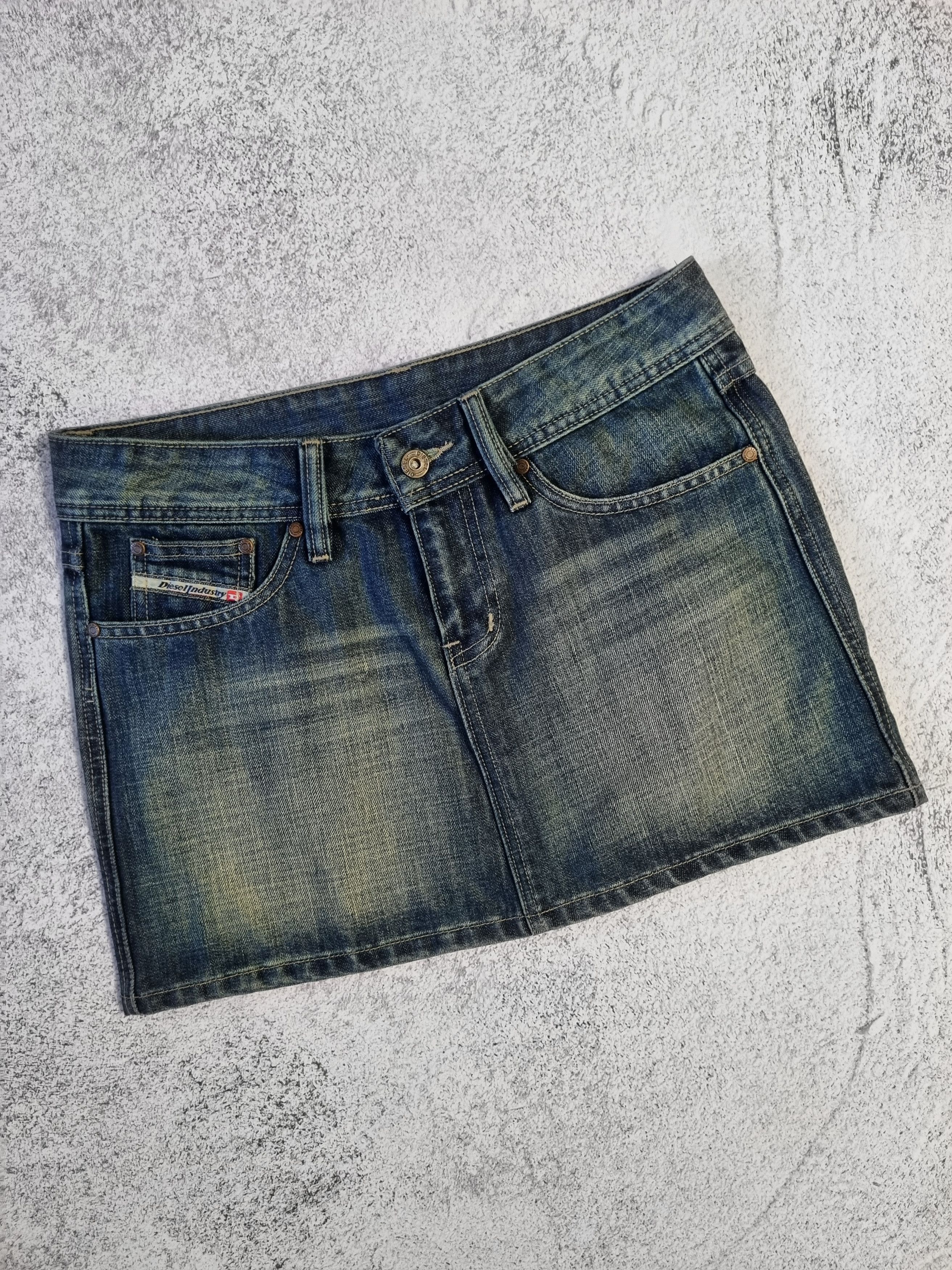 Diesel Vintage Diesel Punk Logo Mini Jeans Skirt Size 30" / US 8 / IT 44 - 4 Thumbnail