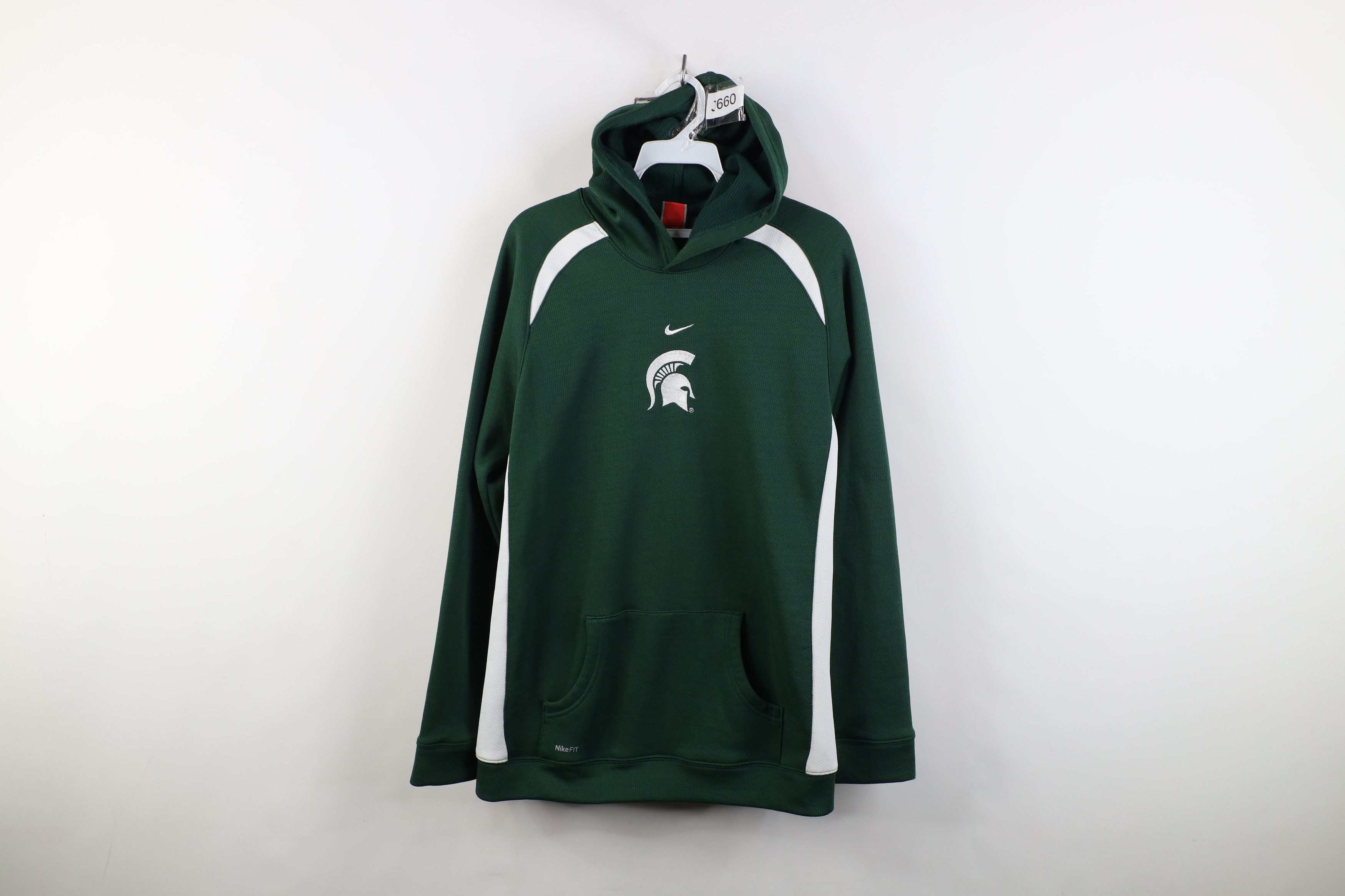 Nike Vintage Y2K Nike Swoosh Michigan State University Hoodie Size US XL / EU 56 / 4 - 1 Thumbnail