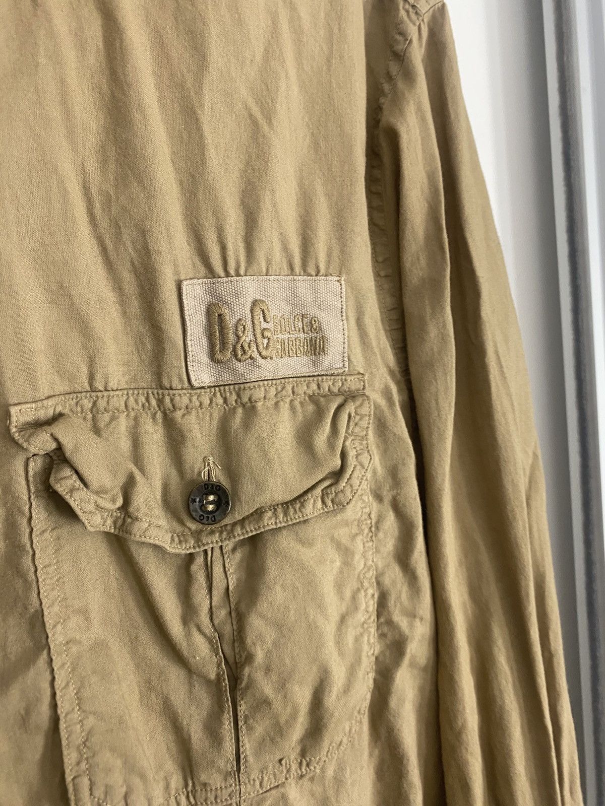 Dolce & Gabbana Dolce & Gabbana Multipocket Light Brown Shirt 50 fit M/L Size US M / EU 48-50 / 2 - 2 Thumbnail