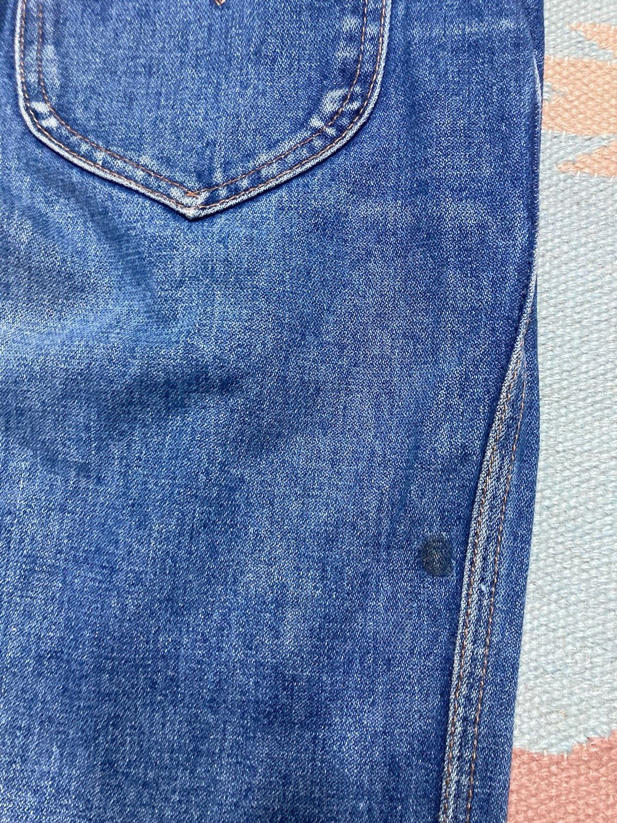 Vintage × Wrangler 70s wrangler jeans faded denim made in USA women’s 14 31x30 Size 31" - 10 Thumbnail