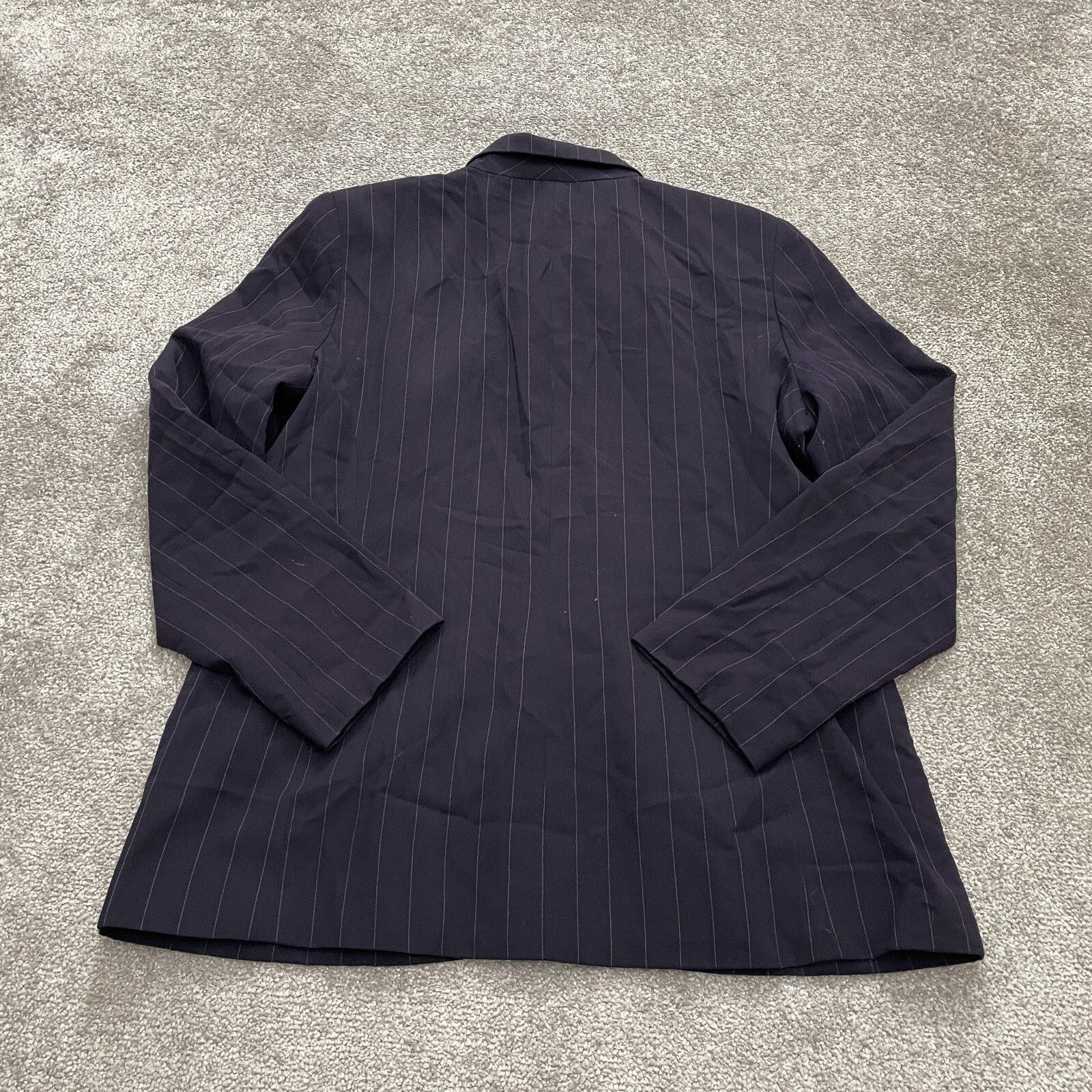Bob Mackie Bob Mackie Blazer Mini Skirt Suit Set Womens 16 Purple Strip Size 34" / US 12 / IT 48 - 3 Thumbnail