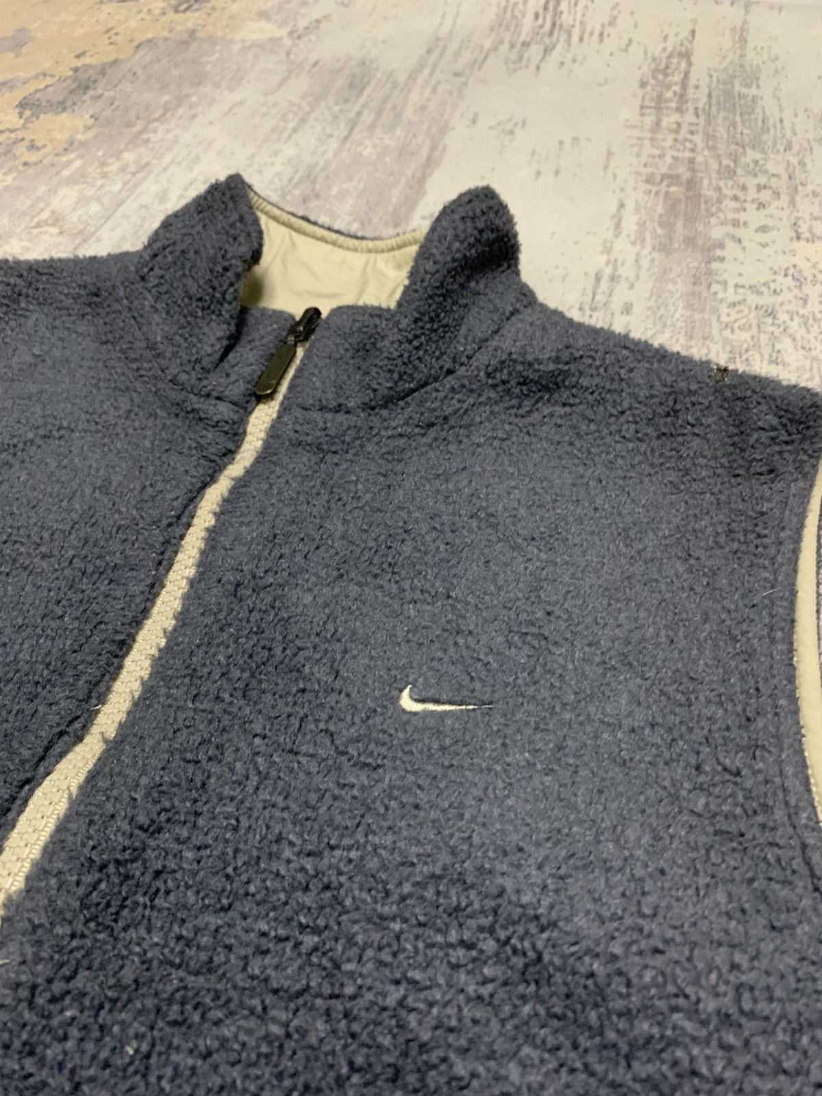 Vintage Vintage Nike Swoosh Reversible Fleece Outdoor Vests Size M / US 6-8 / IT 42-44 - 5 Thumbnail