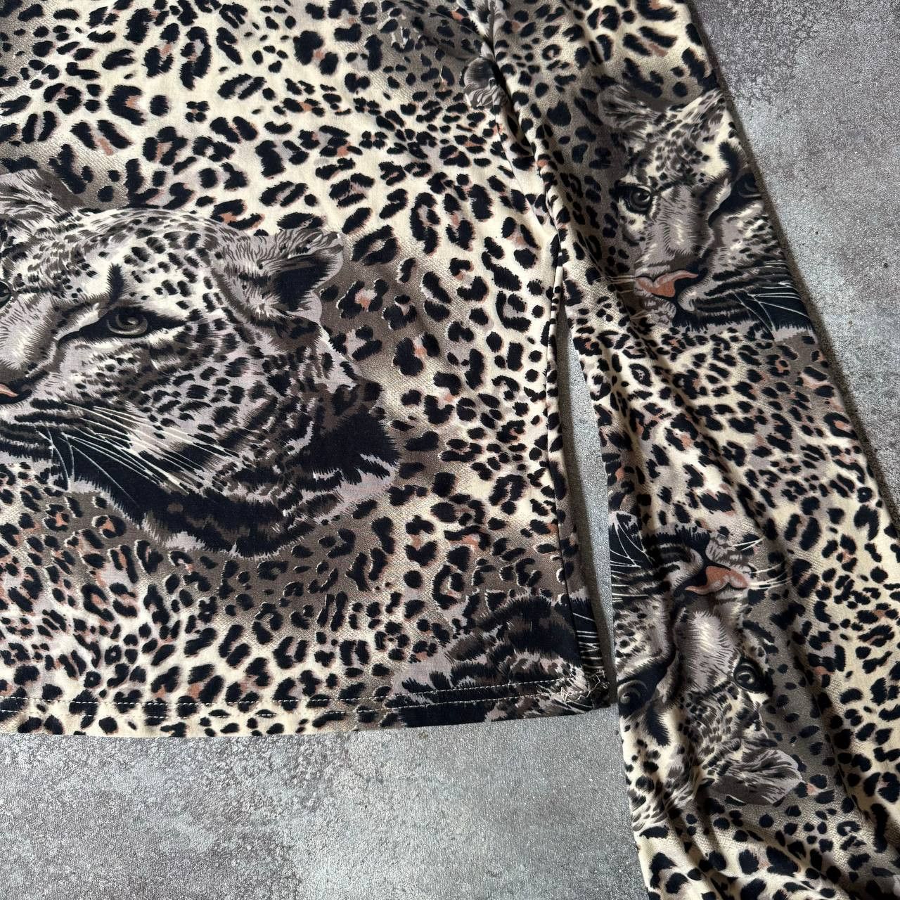 20471120 × If Six Was Nine × Japanese Brand Amazing Leopard Print Vintage Long Sleeve Top Size M / US 6-8 / IT 42-44 - 7 Thumbnail