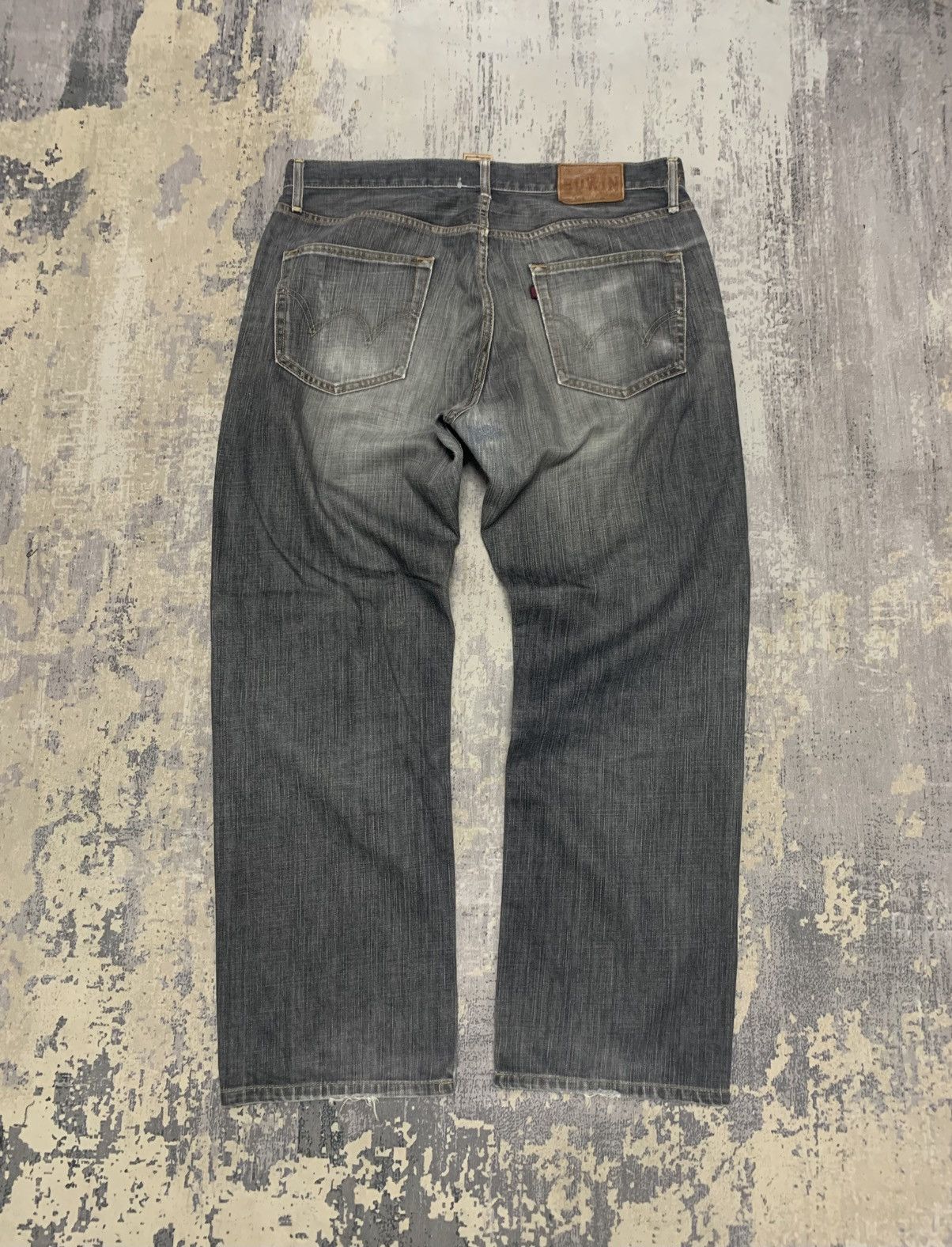 If Six Was Nine Vintage Edwin Japan Light Wash Distress Baggy Jeans Size US 36 / EU 52 - 9 Thumbnail