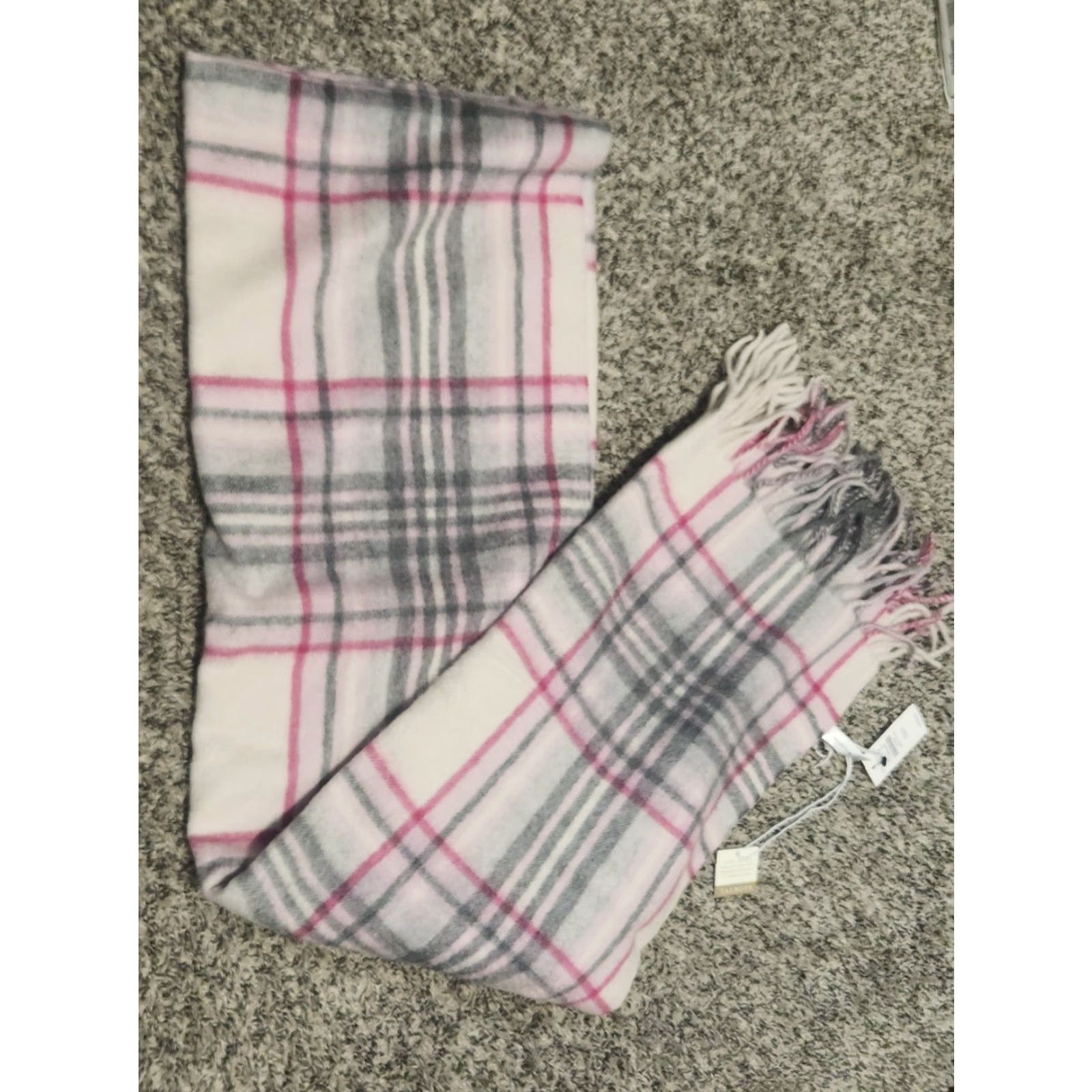 Talbots Talbots Scarf Women Cashmere Colorful Pink NWT Colorful 69 MSRP Size ONE SIZE - 2 Thumbnail