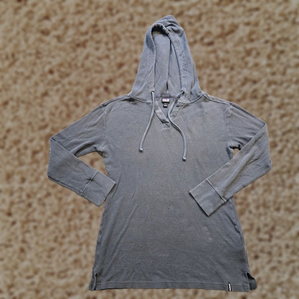 Patagonia Patagonia Top Women S Gray Blue Hoodie Thermal Long Sleeve Layer Casual Hoodie Size S / US 4 / IT 40 - 1 Thumbnail