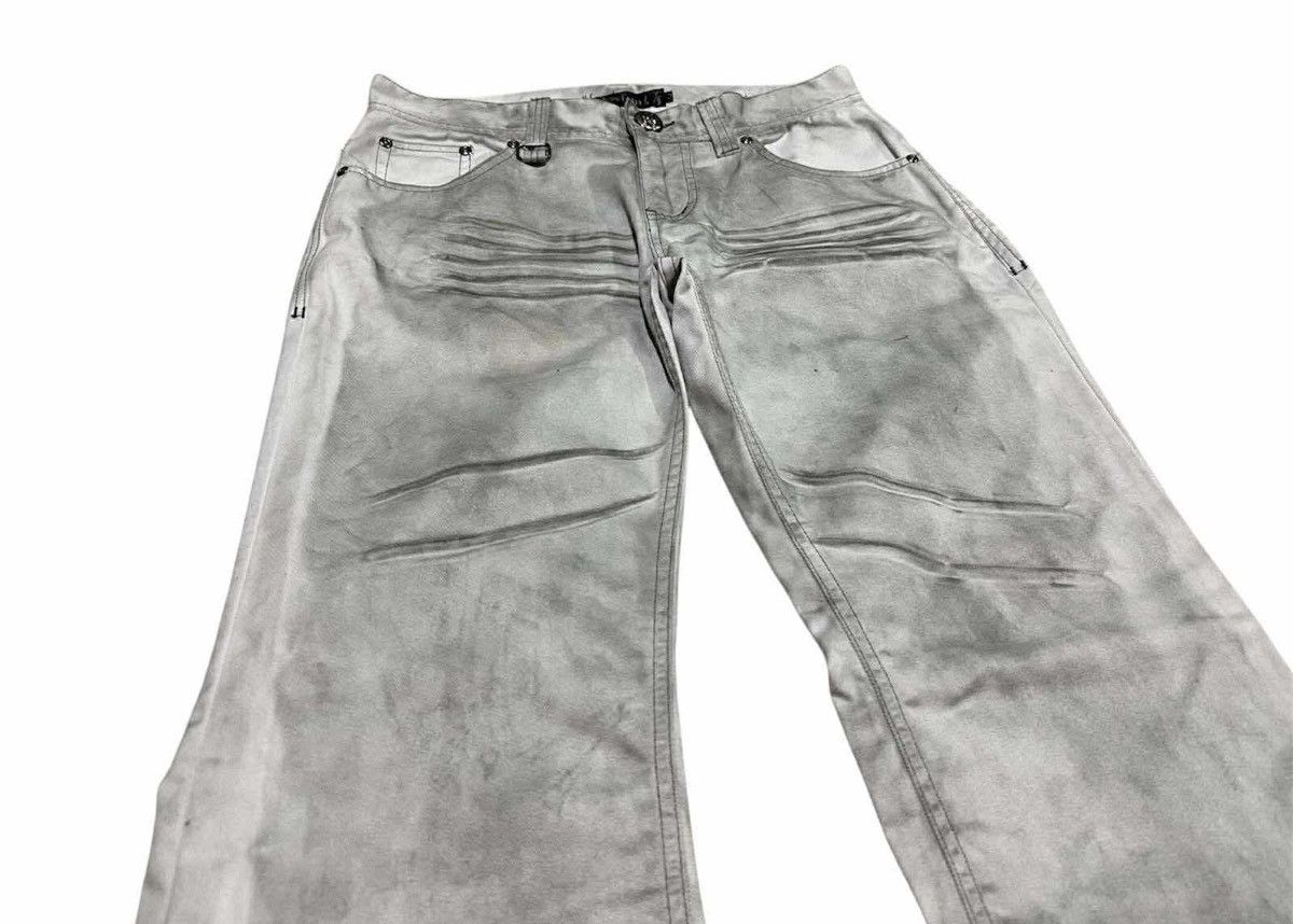 If Six Was Nine 🔥Y2K Archived Xfrm Whisker Acid Flared Denim Goth Punk Size US 30 / EU 46 - 2 Thumbnail