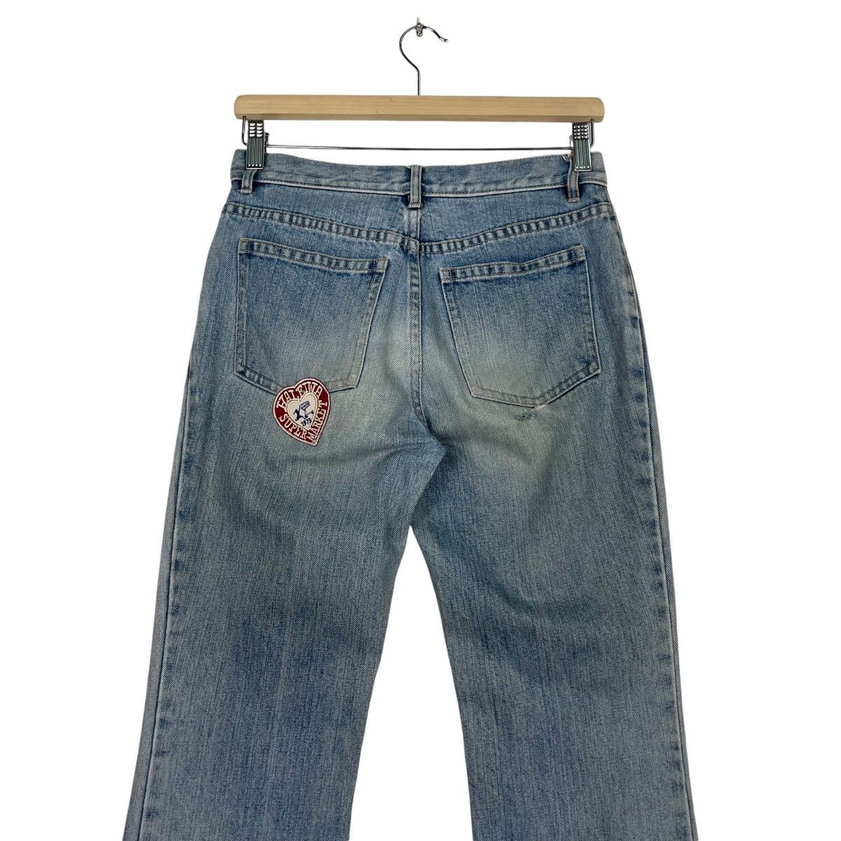 Jean × Marc Jacobs 💥MARC JACOB FLARE WASHED BLUE JEAN Size 29" - 9 Thumbnail