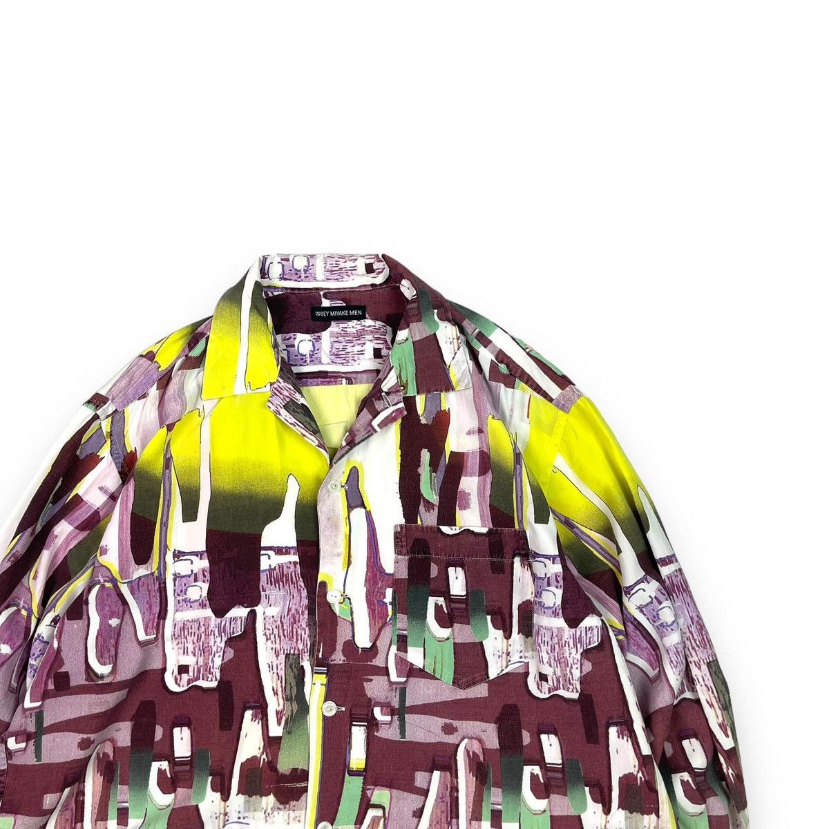 Issey Miyake ISSEY MIYAKE MEN abstract printed shirt Size US M / EU 48-50 / 2 - 3 Thumbnail