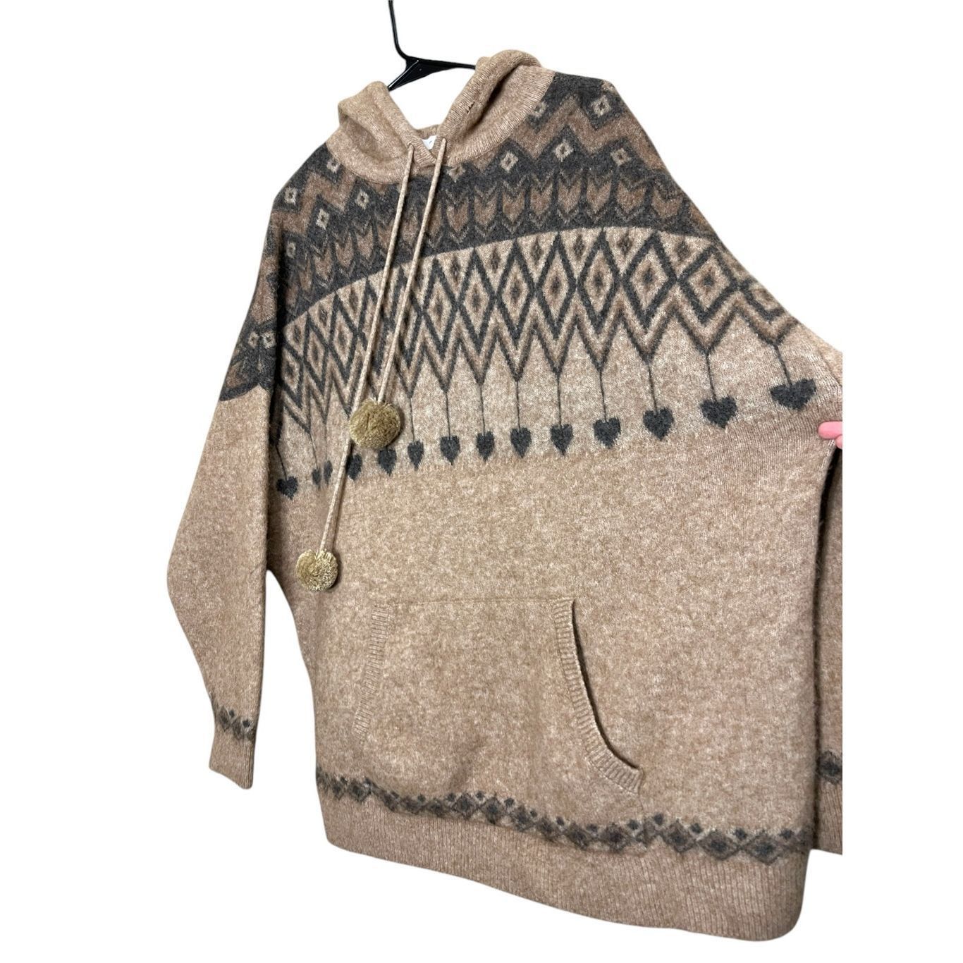 Zara Zara Wool Blend Oversized Hooded Sweater Size M-L Size L / US 10 / IT 46 - 2 Thumbnail