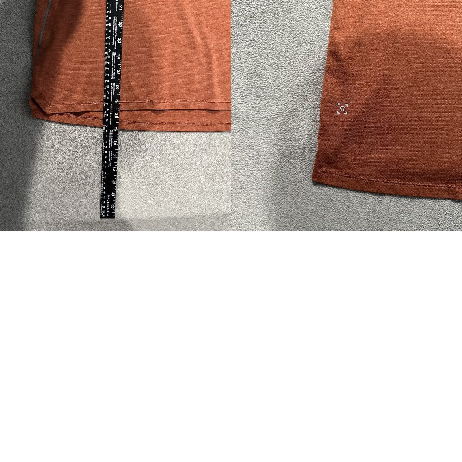 Lululemon EUC Lululemon Organic Cotton Shirt Large Orange, Crew Neck, Athletic Apparel, Womens, Size , Breathable, Workout, Sport Size US L / EU 52-54 / 3 - 8 Thumbnail