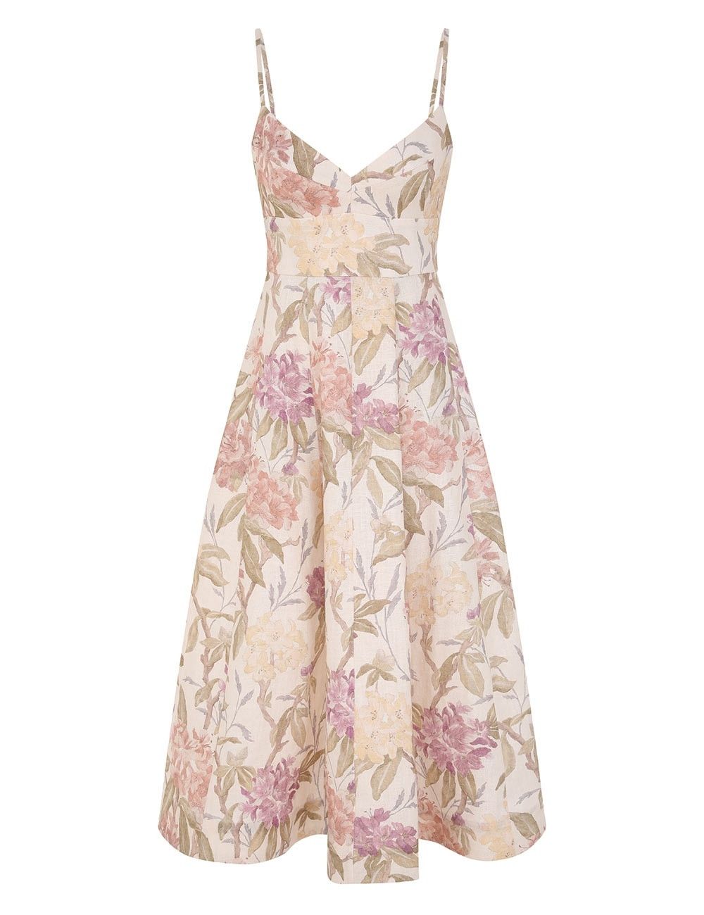 Zimmermann oc11z0825 Illustration Picnic Dress in Multicolor Size M / US 6-8 / IT 42-44 - 1 Thumbnail