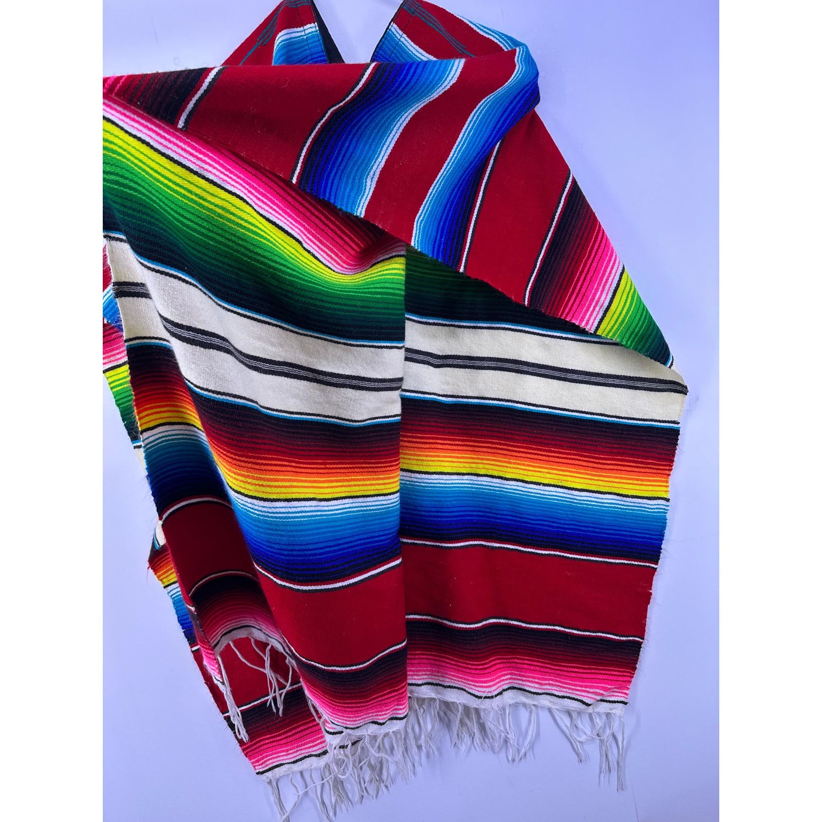 & Other Stories Mexican Multi Color Long Poncho 72” long Size US XL / EU 56 / 4 - 5 Thumbnail