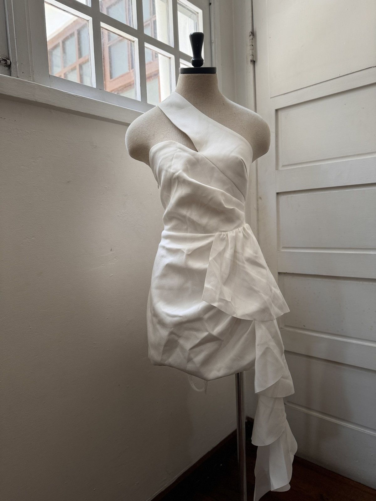 ELLIATT Elliat Convergence Ruffle One-Shoulder Sheath Minidress Size M / US 6-8 / IT 42-44 - 8 Thumbnail