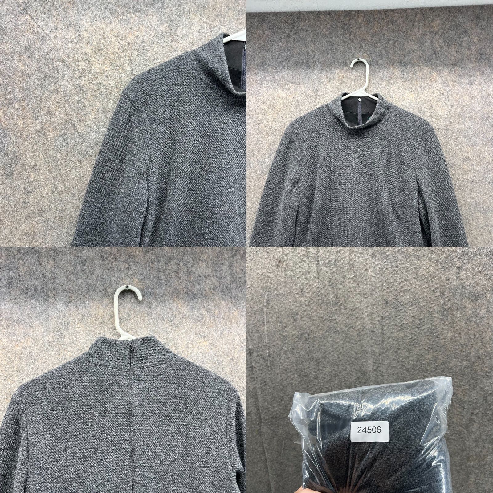 Ralph Lauren Lauren Ralph Lauren Dress Women 12 Heather Gray Long Sleeve Pencil Wool Casual 12 Gray Mens Womens Girls Size XL / US 12-14 / IT 48-50 - 8 Thumbnail