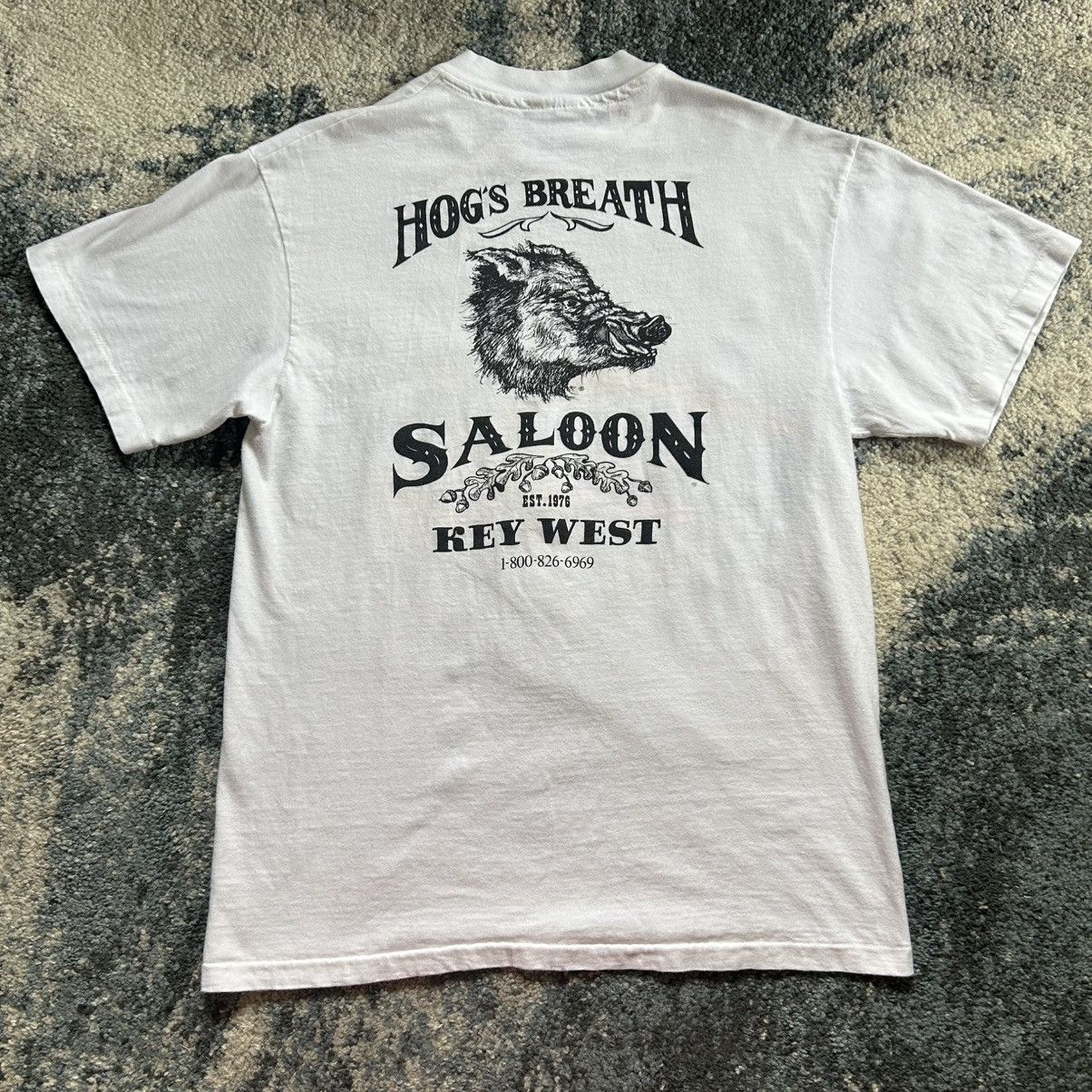 Vintage HOG’S BREATH SALOON KEY WEST FLORiDA USA JOHN LAMB CARTOON Size US M / EU 48-50 / 2 - 13 Thumbnail