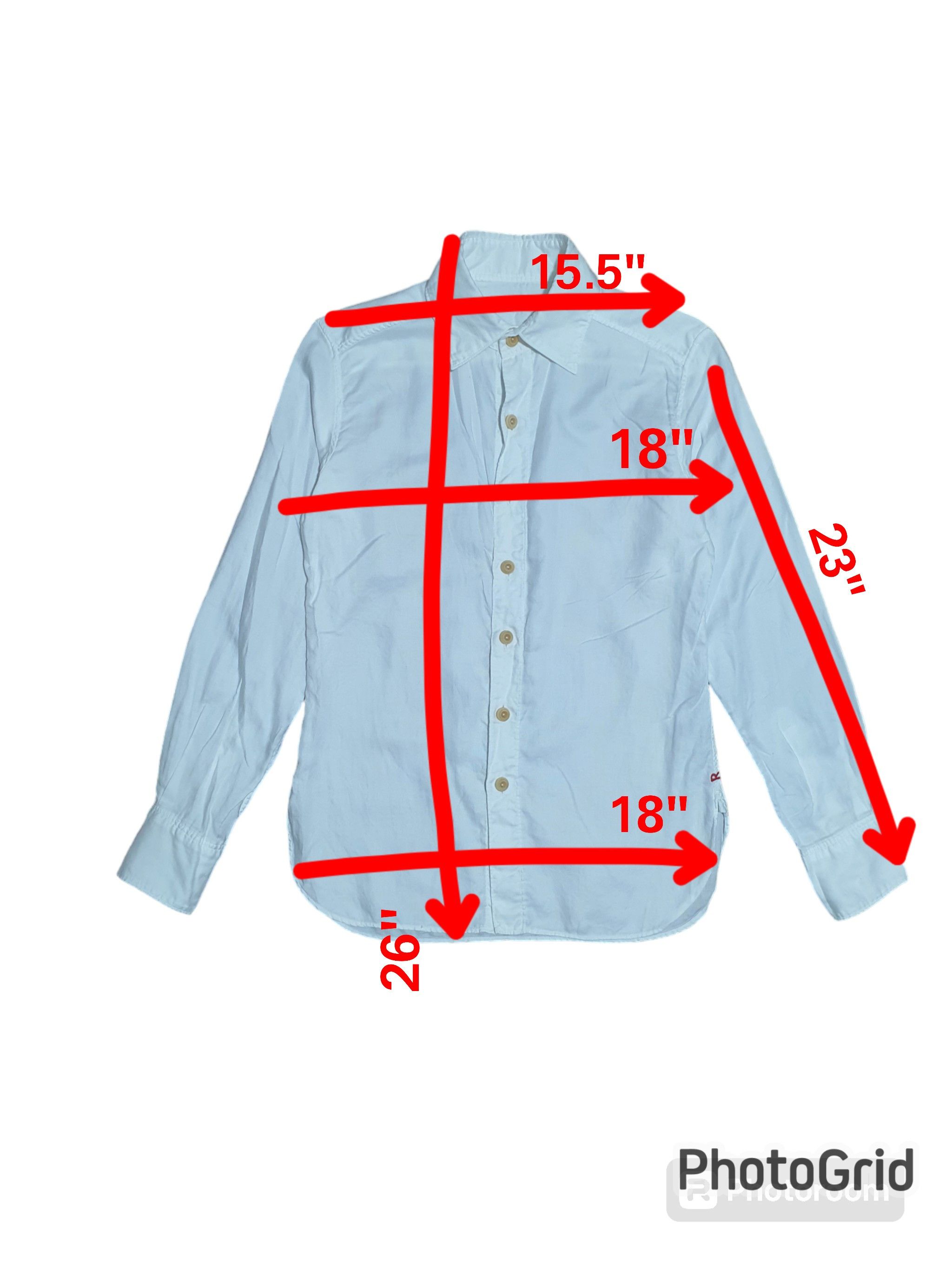 45rpm × Japanese Brand 45RPM 18/26 WHITE BUTTON DOWN LONG SLEEVE SHIRT Size US S / EU 44-46 / 1 - 9 Thumbnail