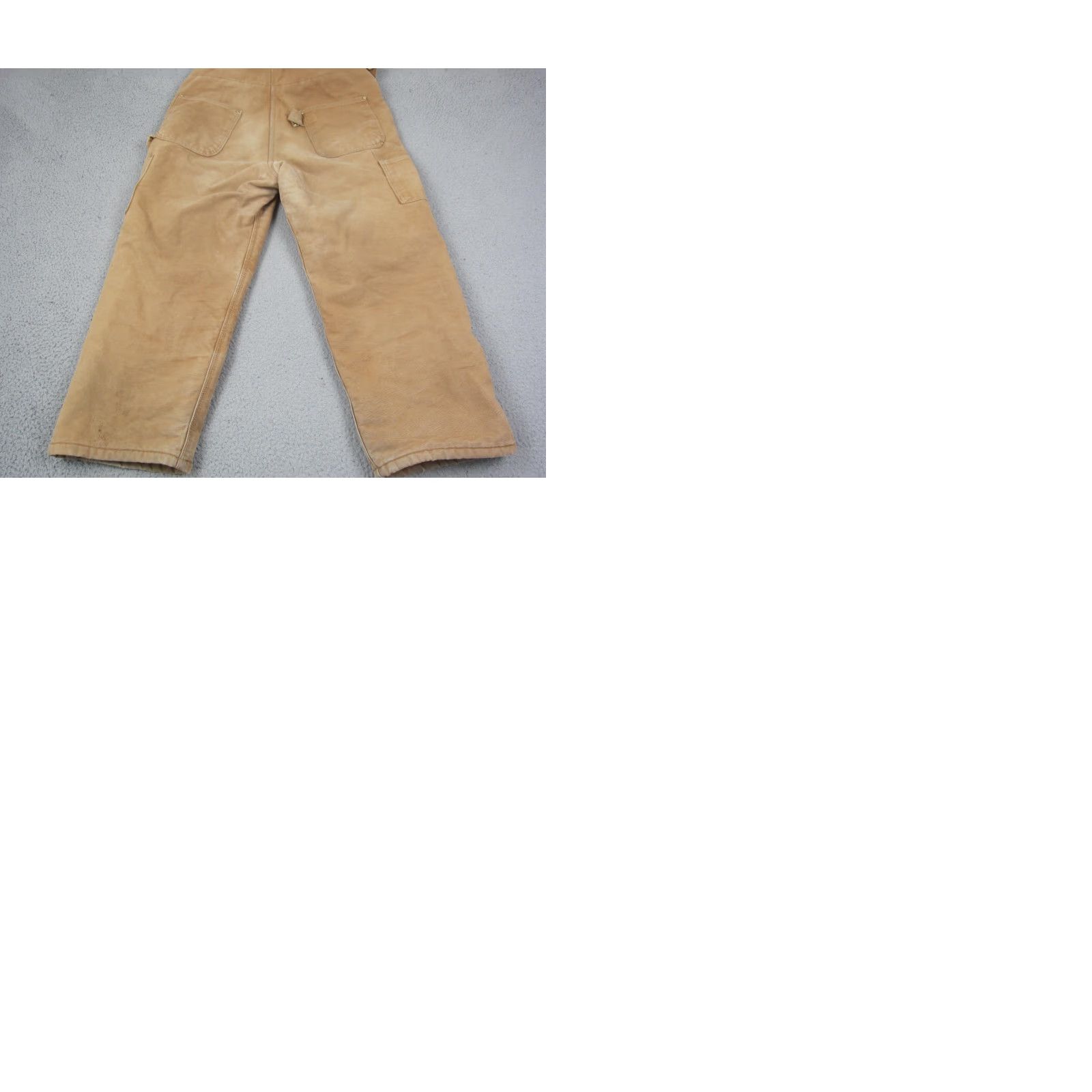 Carhartt VINTAGE Carhartt Bib Overalls Mens 38 x 24 Brown Lined Double Knee Duck Canvas Workwear Size US 38 / EU 54 - 10 Thumbnail