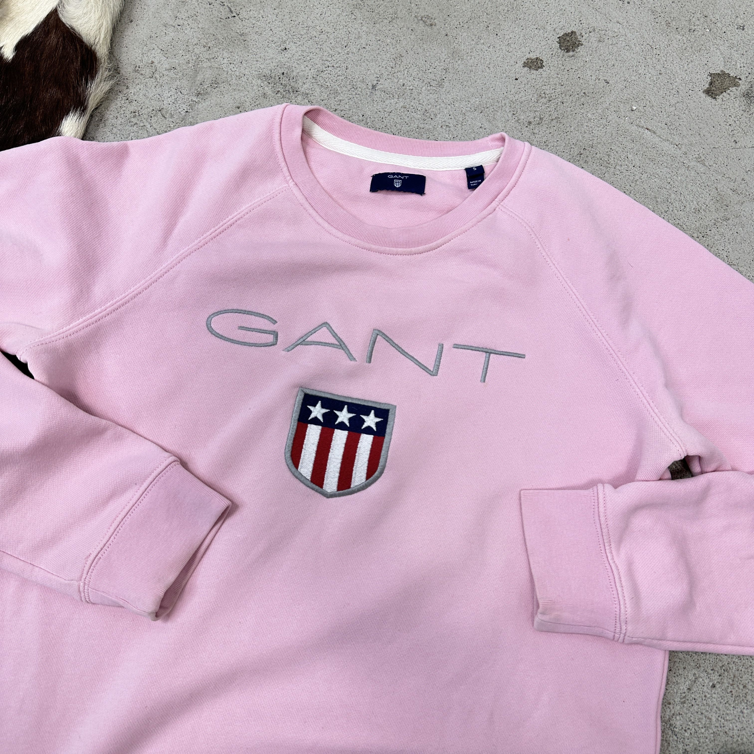 Gant Vintage Streetwear Sporty Gant Baby Pink Women's Hoodie Y2K Size S / US 4 / IT 40 - 4 Thumbnail